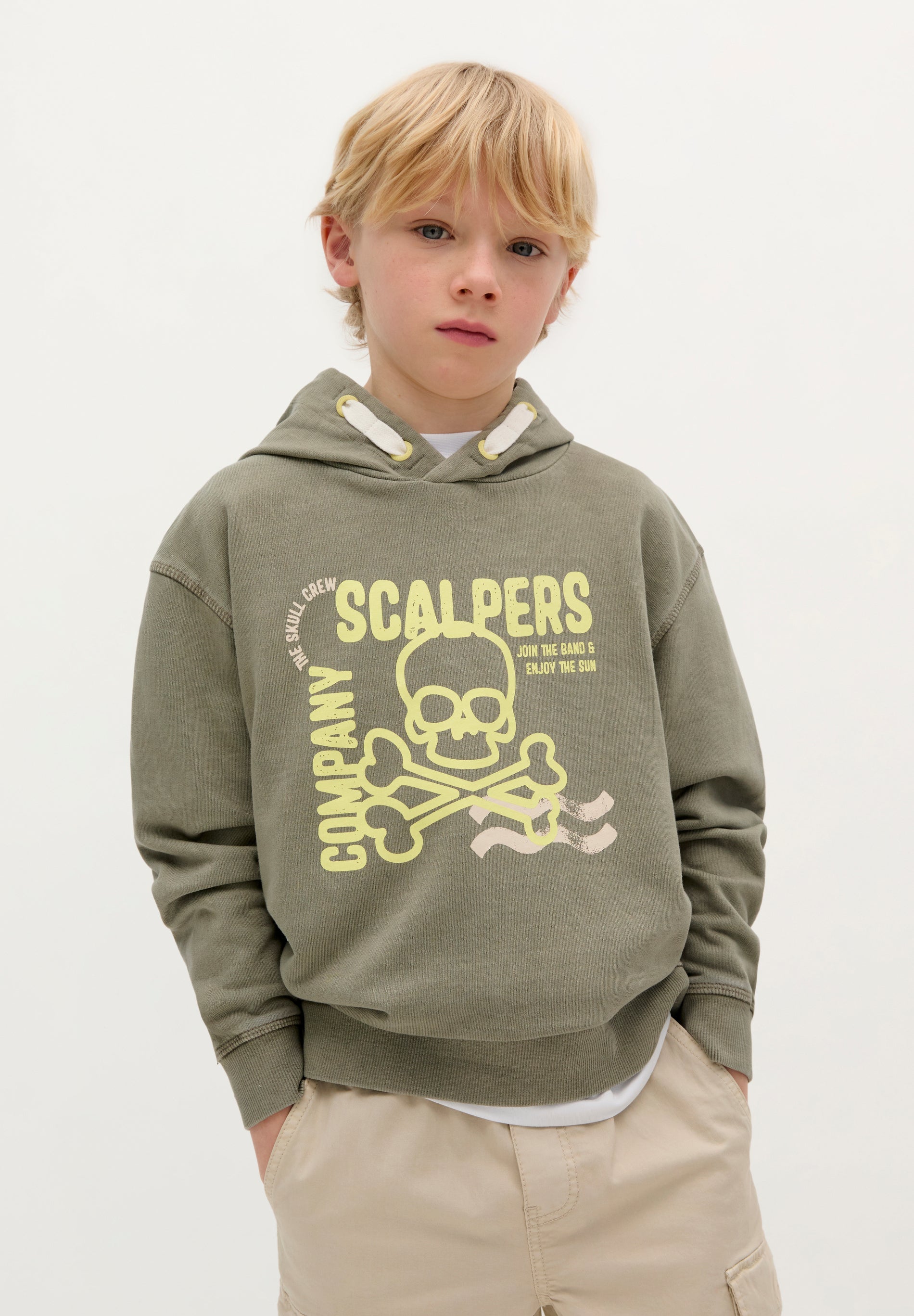 SUDADERA CAPUCHA PRINT DELANTERO