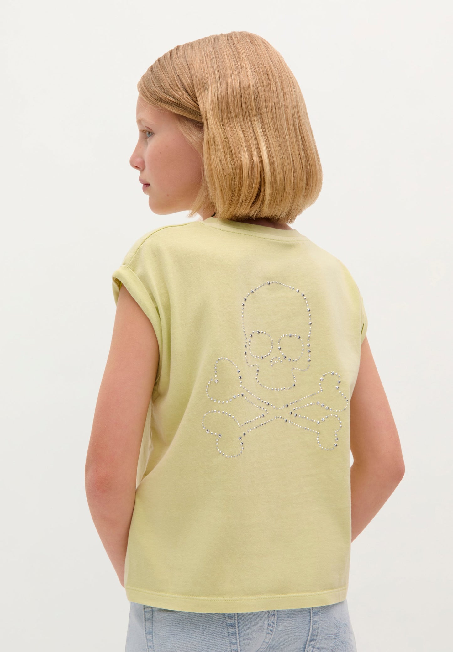 SCKNOT STAR SKULL TEE GIRLS