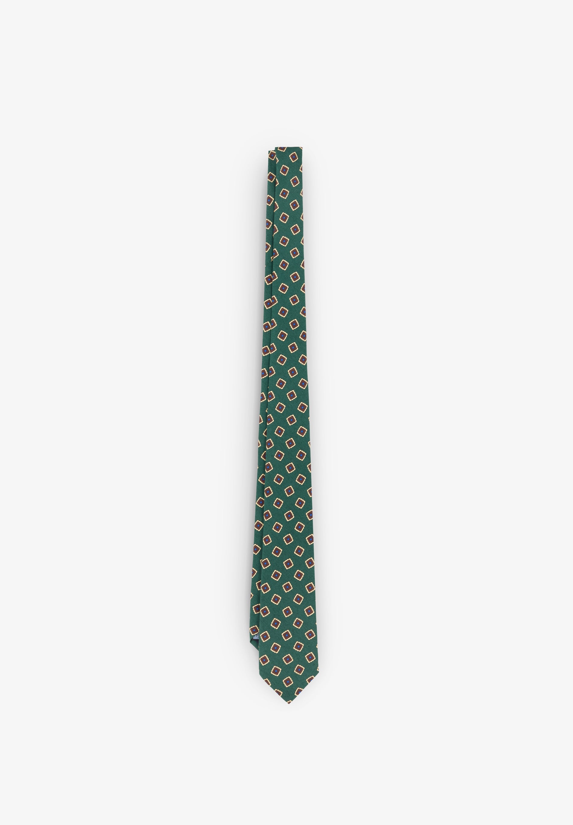 CORBATA MOTIVOS CUADRADOS FLORES