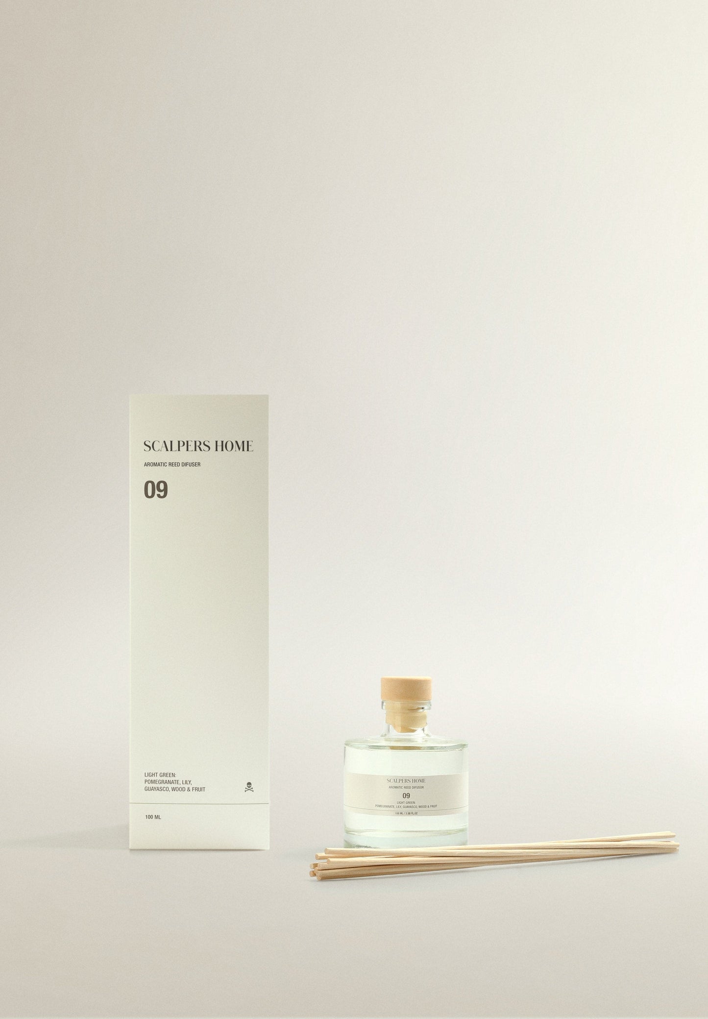 DIFUSOR MIKADO 09 100ML LIGHT GREEN