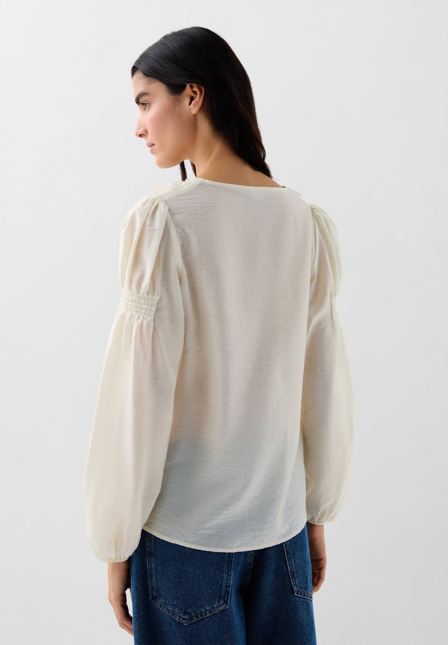 BLUSA VOLANTES FRUNCES