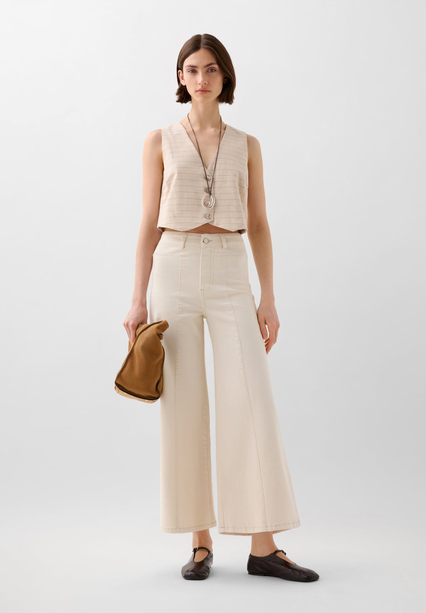 JEANS CULOTTE COSTURAS