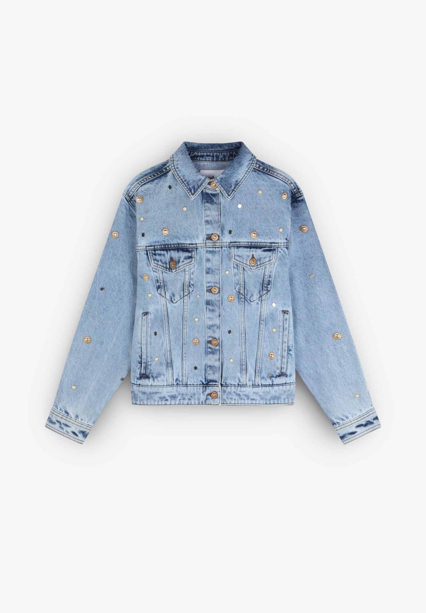 CAZADORA DENIM TACHUELAS