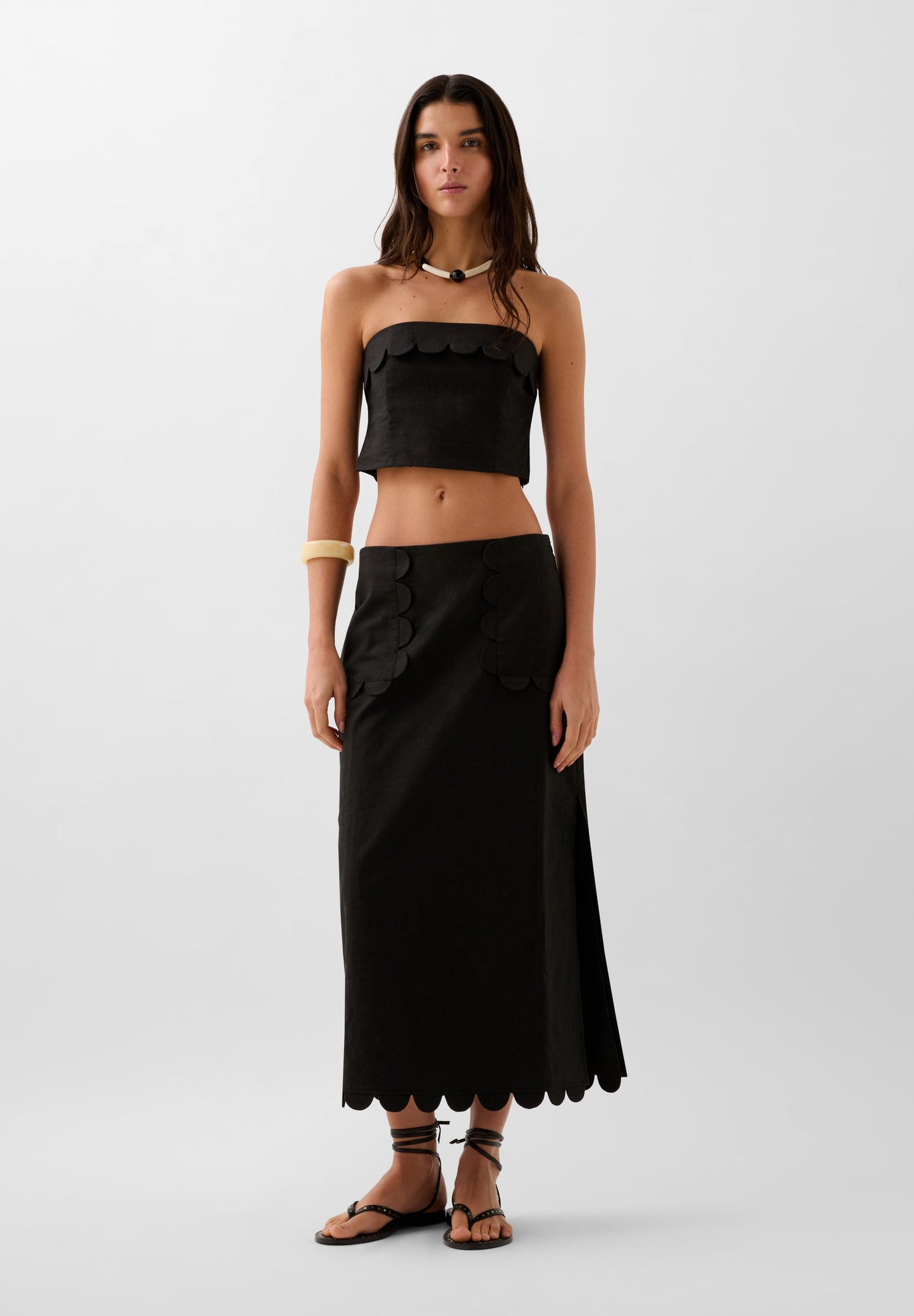 FALDA MIDI LINO