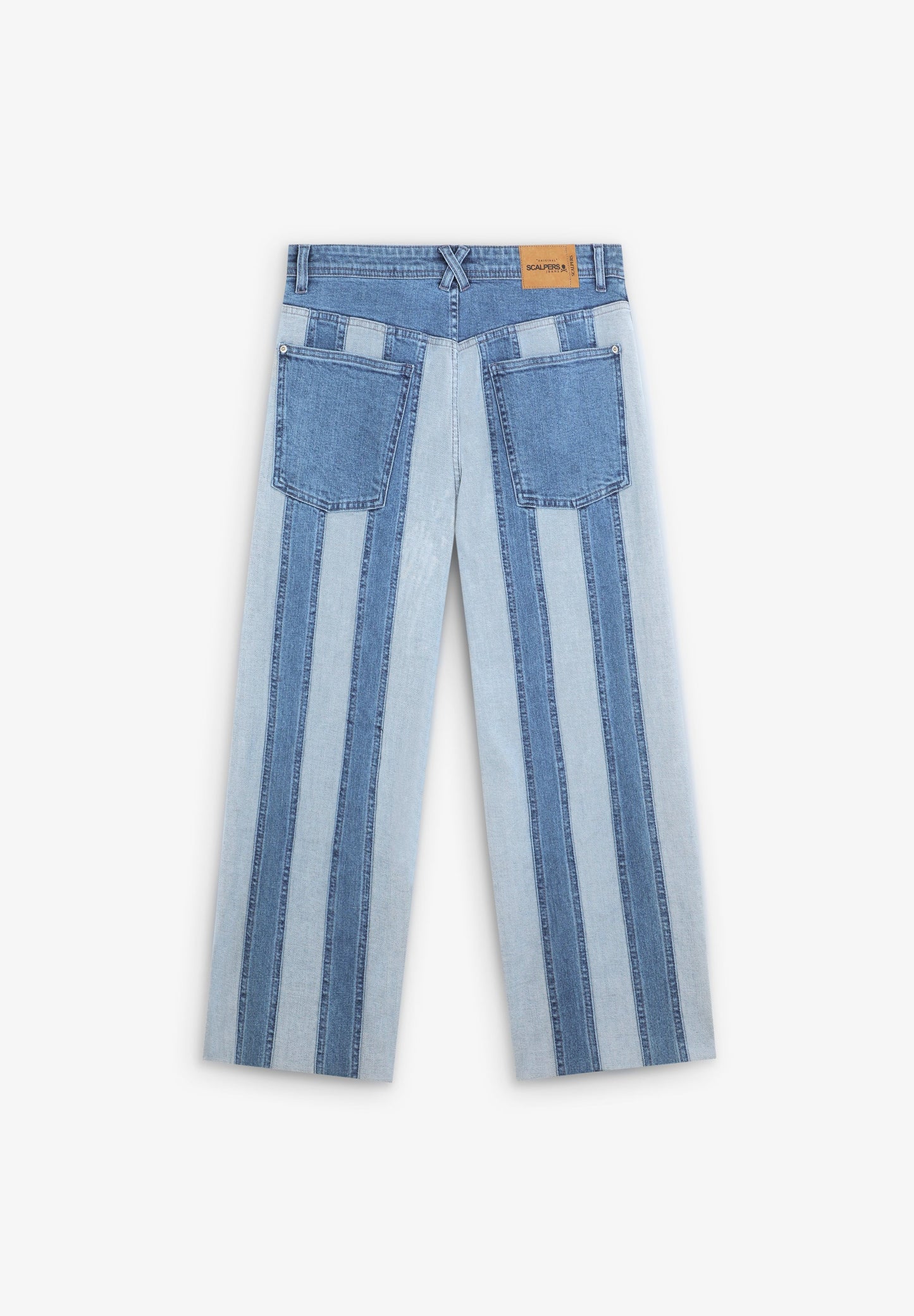 PANTALÓN DENIM RAYAS BICOLOR