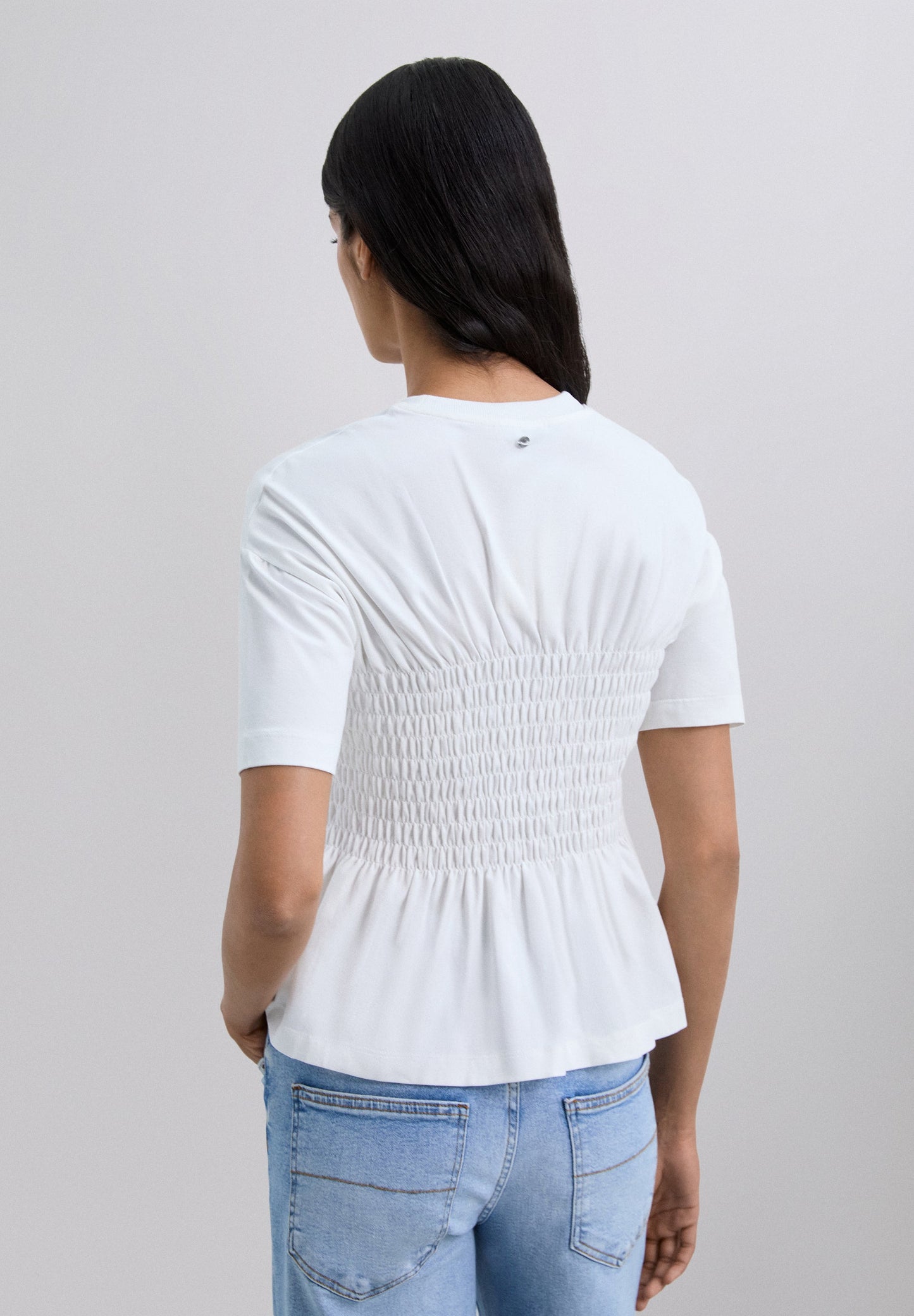 CAMISETA VOLANTES MANGA CORTA