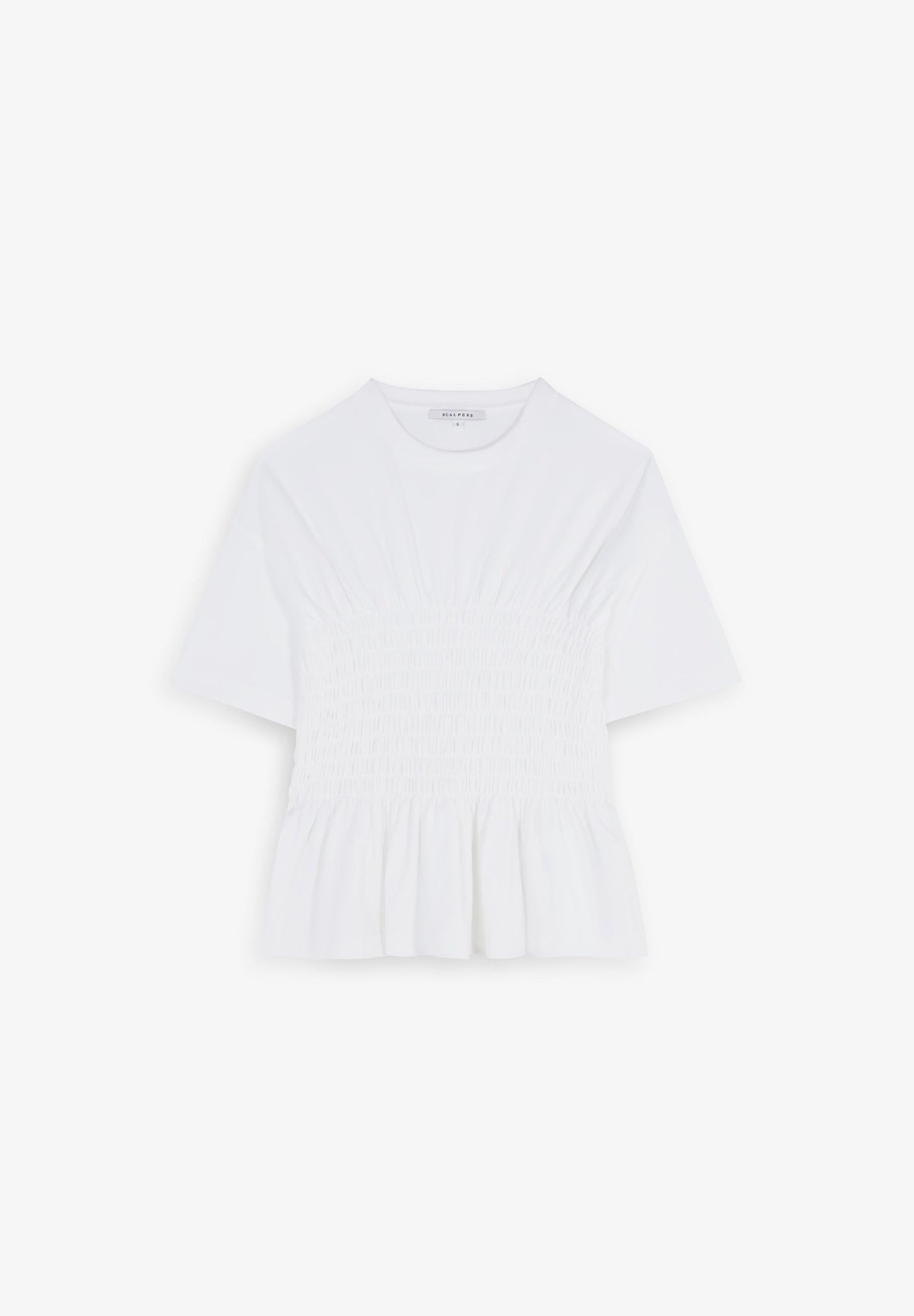 CAMISETA VOLANTES MANGA CORTA