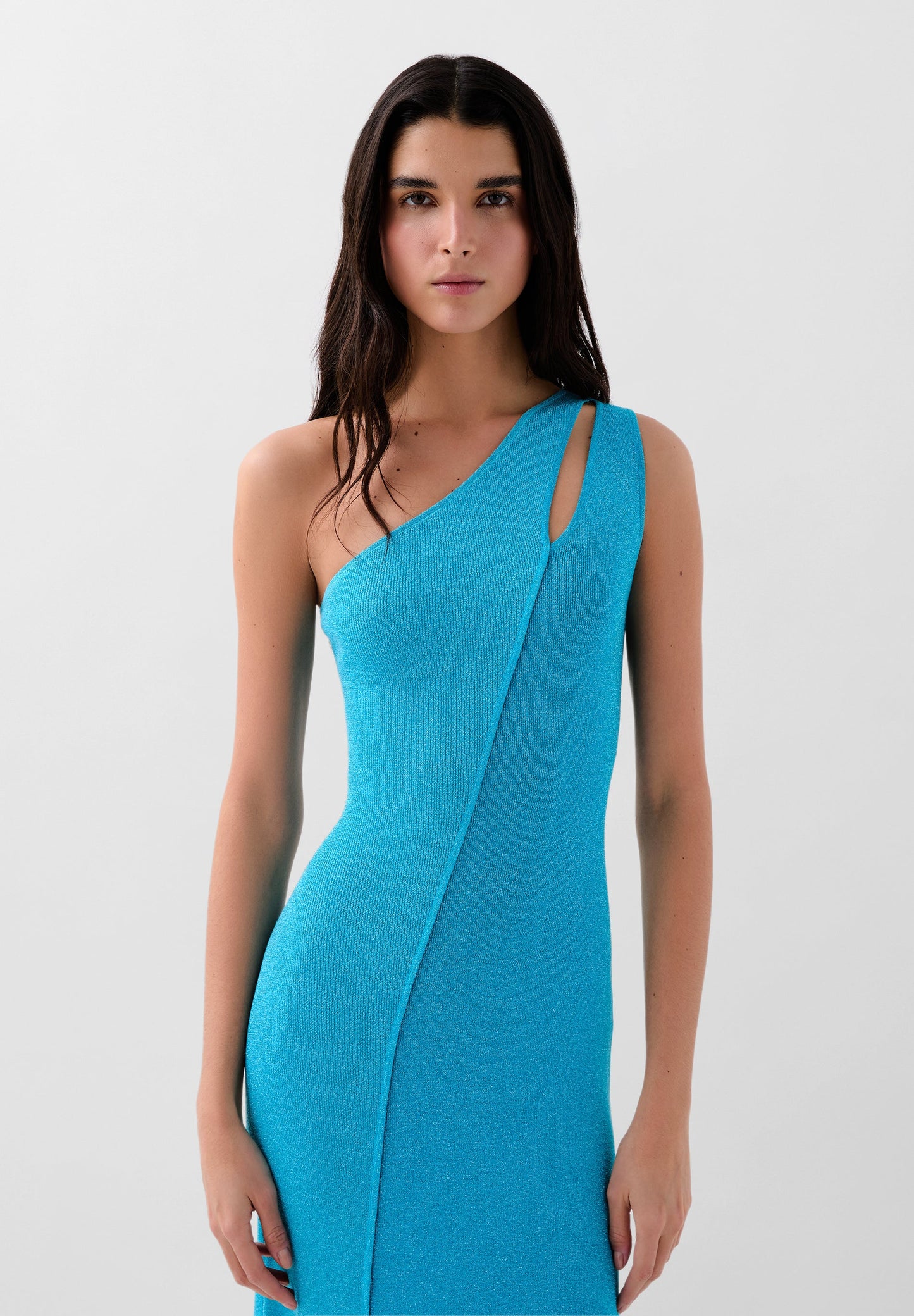 VESTIDO PUNTO LUREX BICOLOR