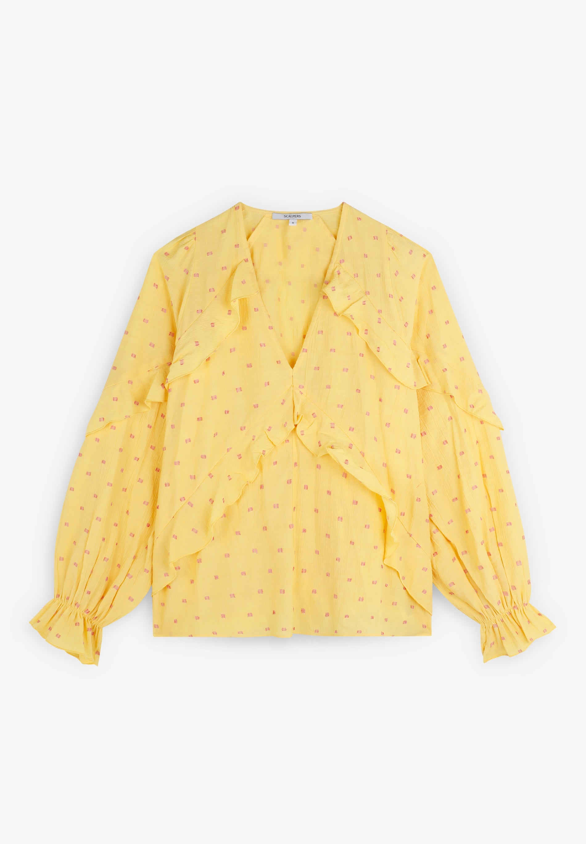 BLUSA VOLANTES DETALLES LÚREX