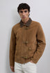 CHAQUETA PIEL CUELLO PANA