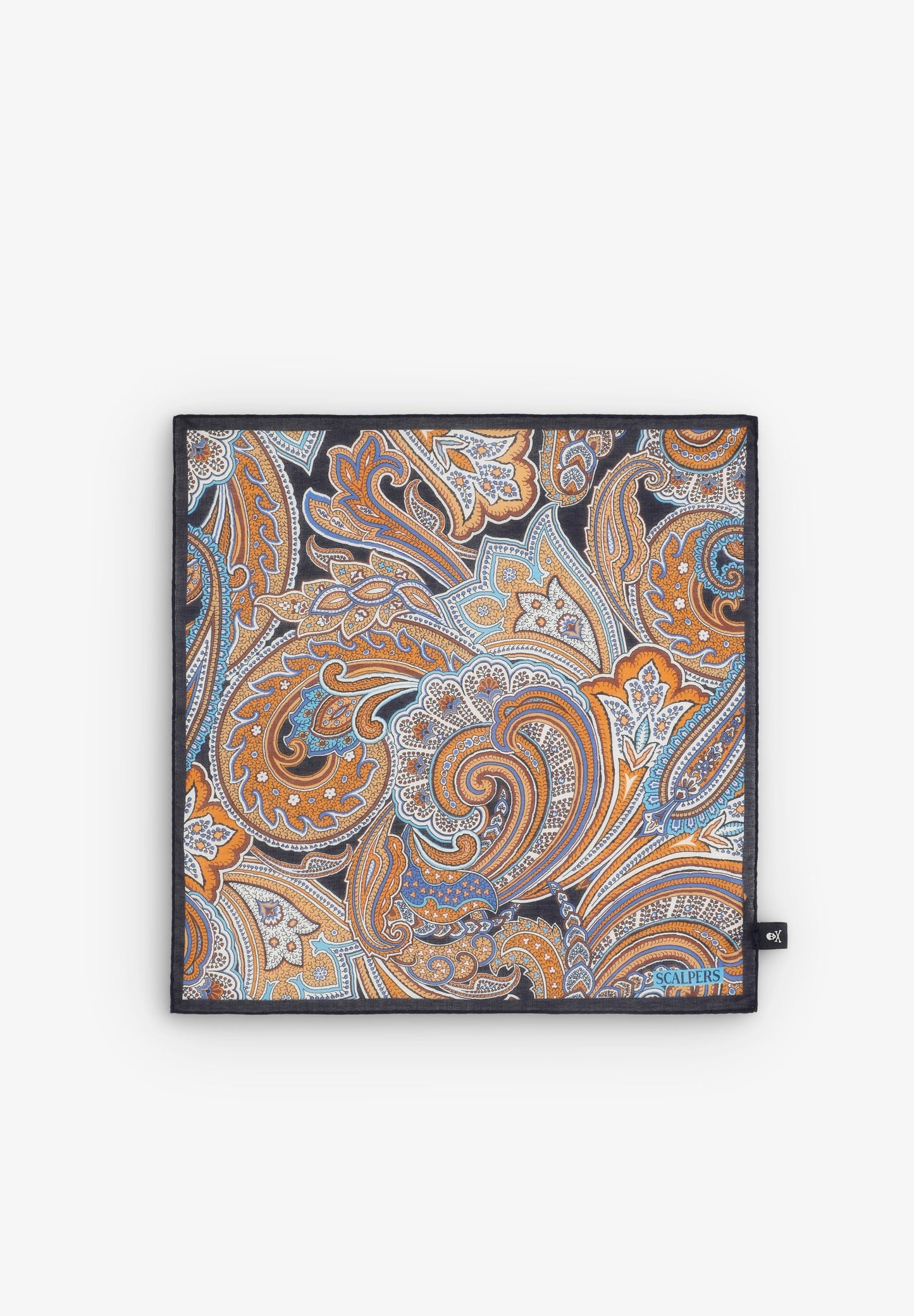 PAÑUELO SEDA ESTAMPADO FLORES