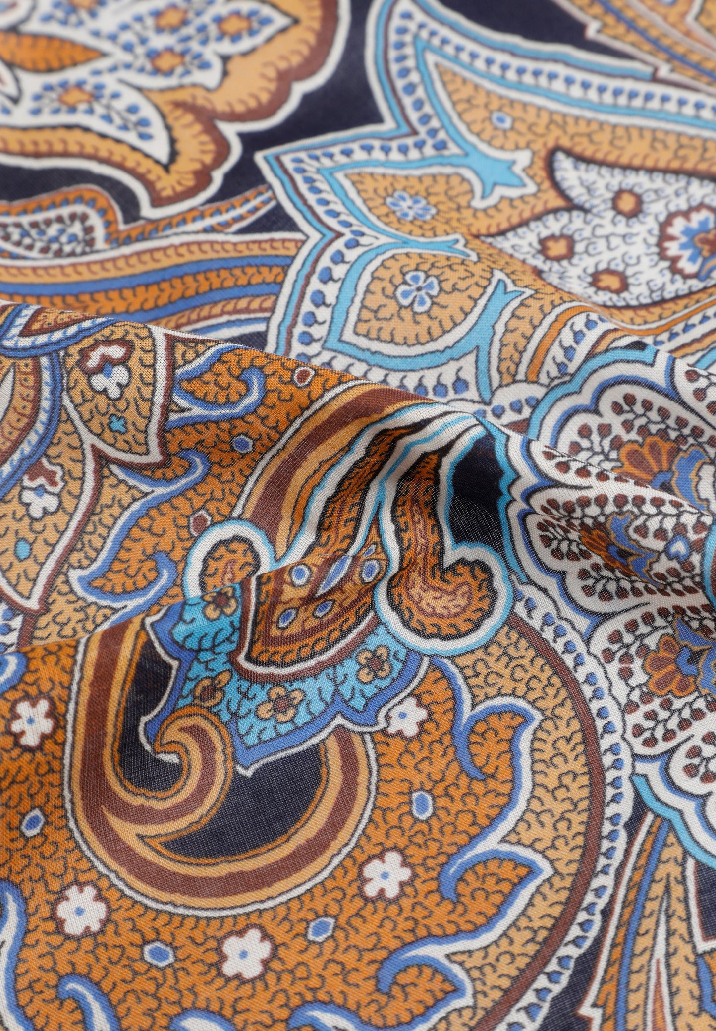 PAÑUELO SEDA ESTAMPADO FLORES