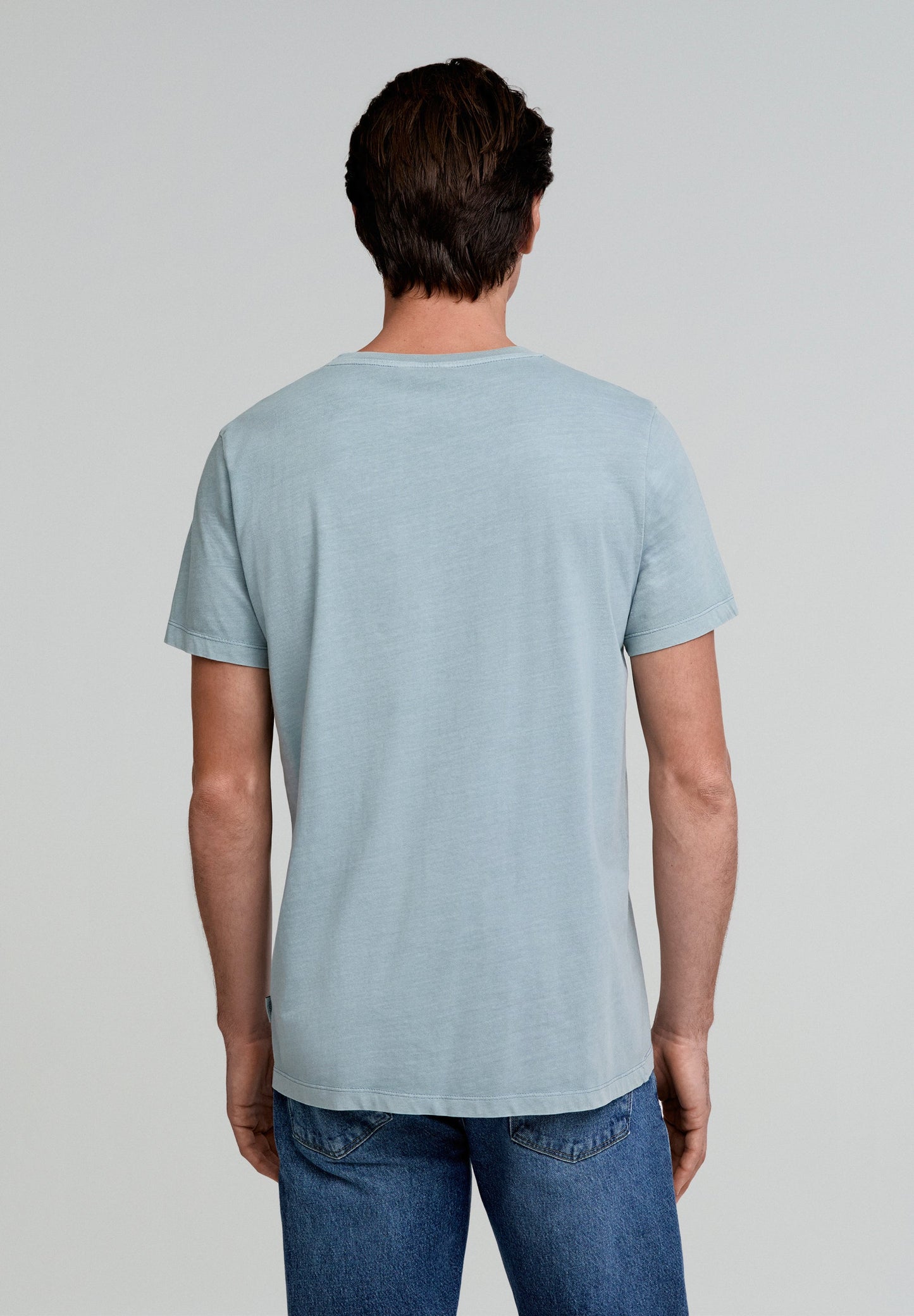 CAMISETA LAVADA CALAVERA BORDADA