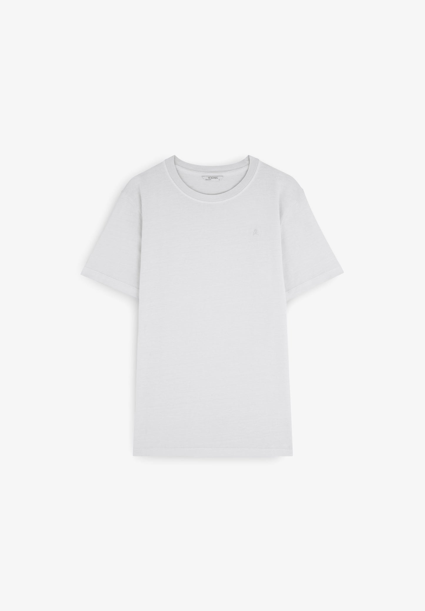 CAMISETA CALAVERA BORDADA TONO