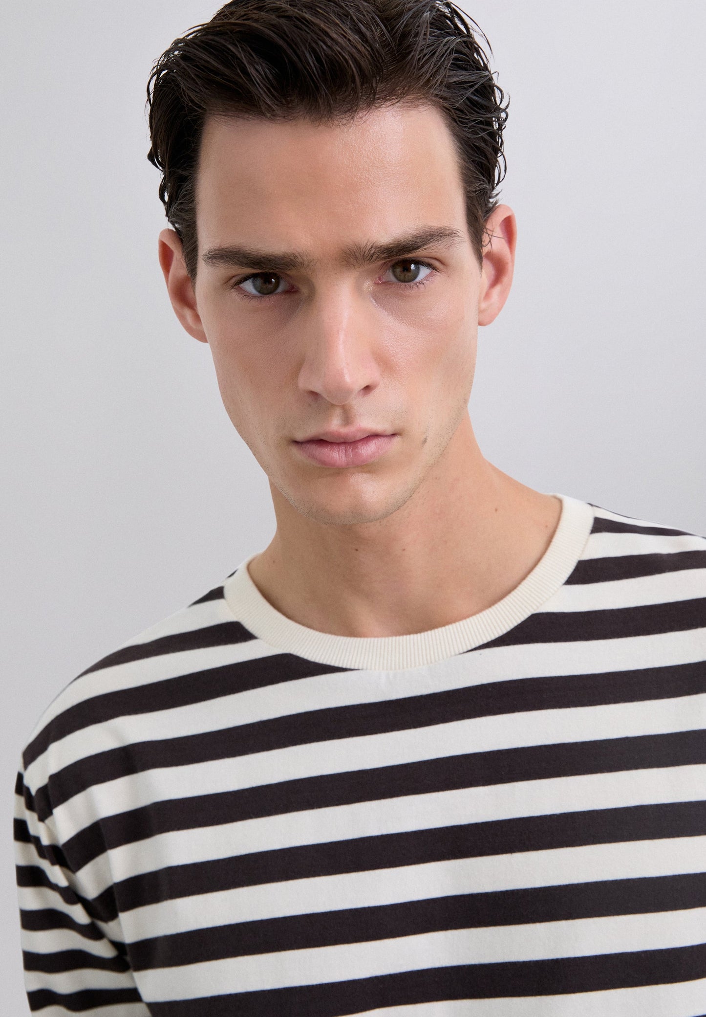 CAMISETA RAYAS MANGA LARGA