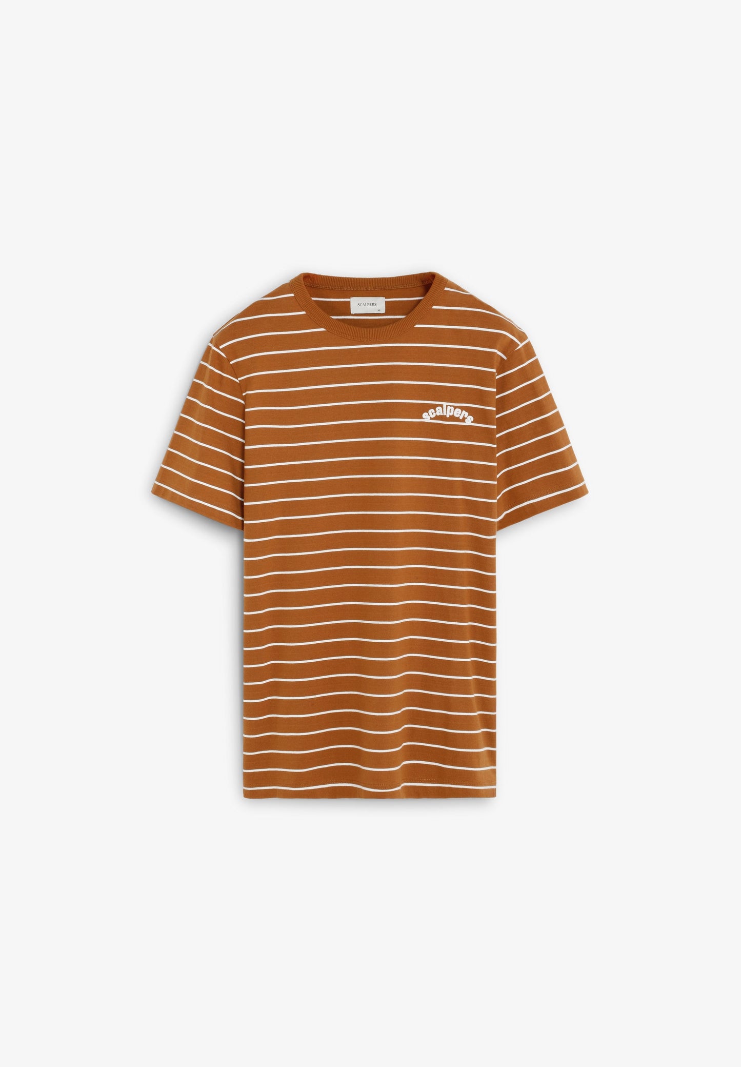 CAMISETA ESTAMPADA RAYAS LOGO