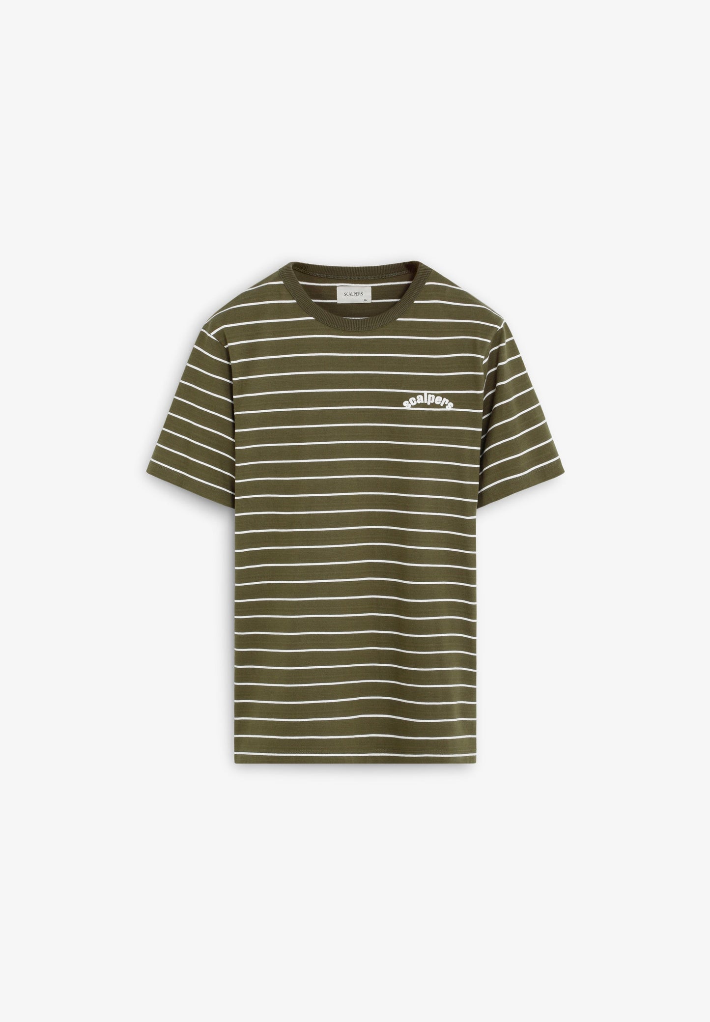 CAMISETA ESTAMPADA RAYAS LOGO