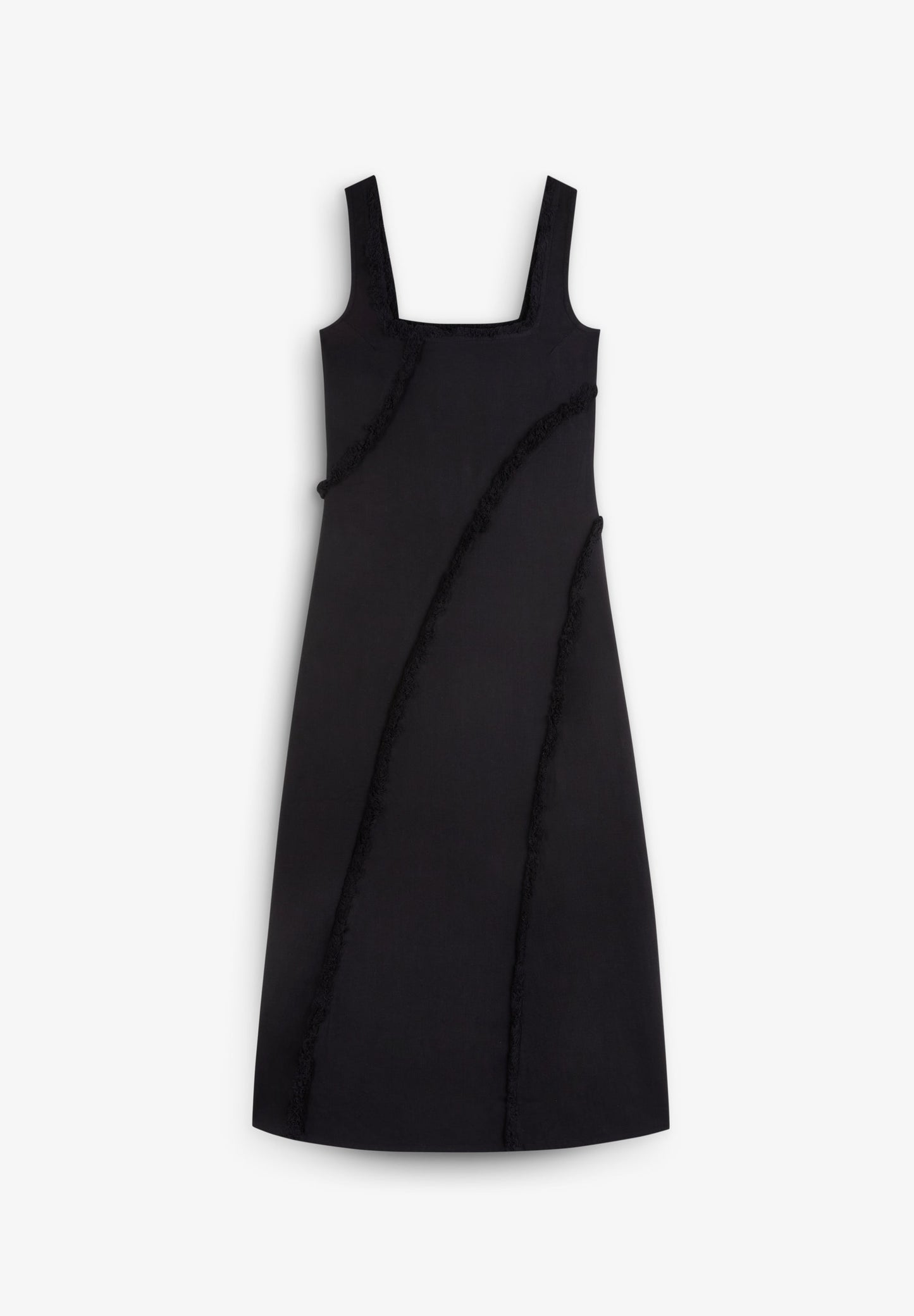 VESTIDO FLECOS DESPUNTADOS