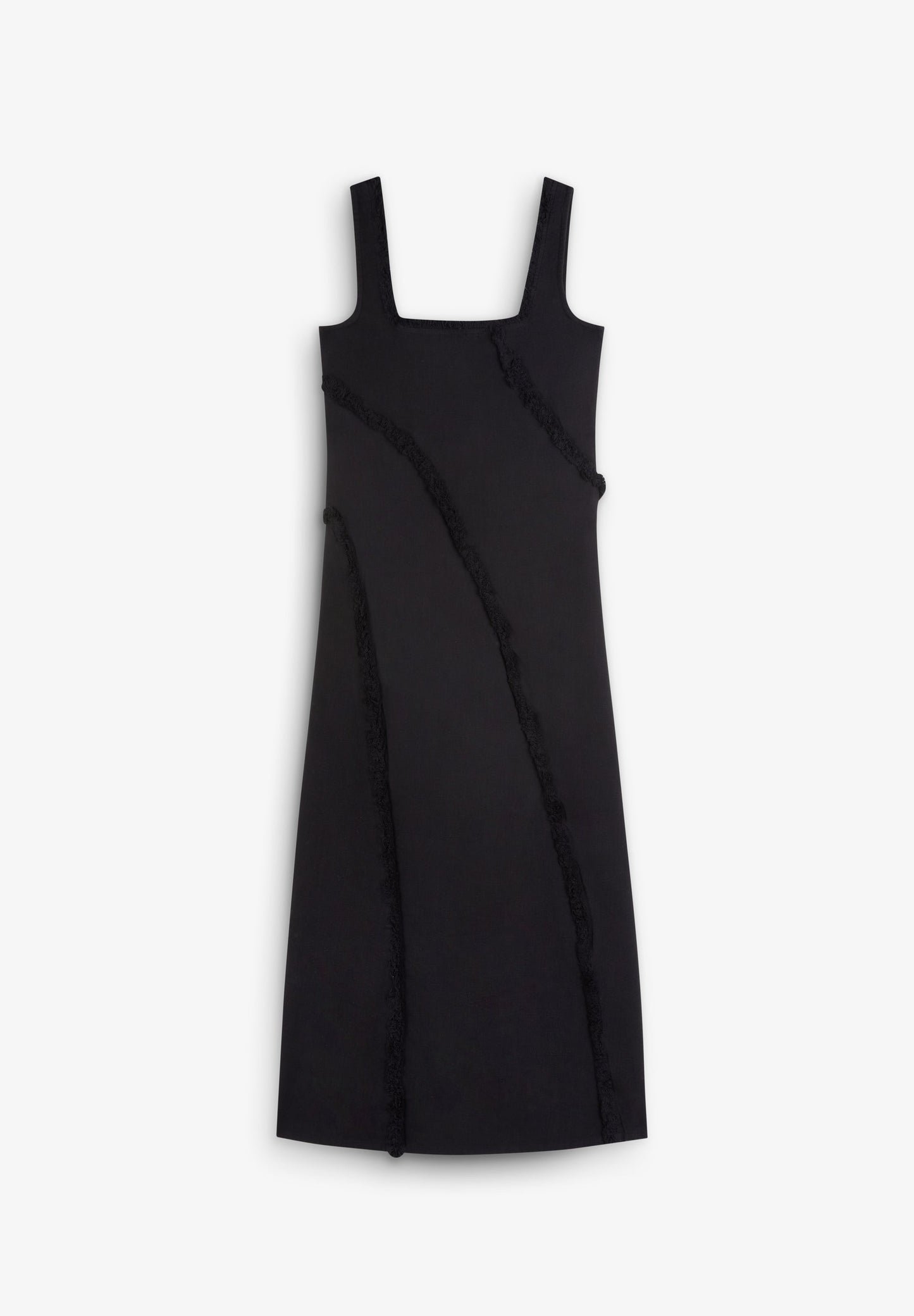 VESTIDO FLECOS DESPUNTADOS