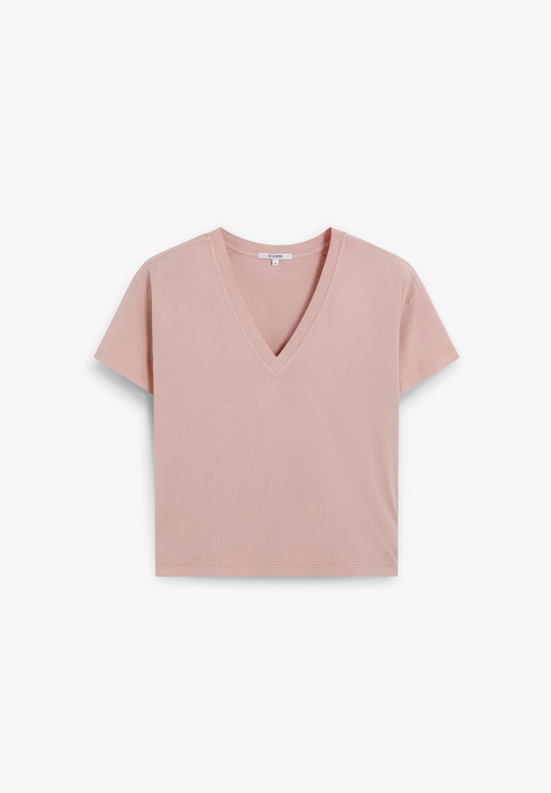 CAMISETA BÁSICA CUELLO PICO