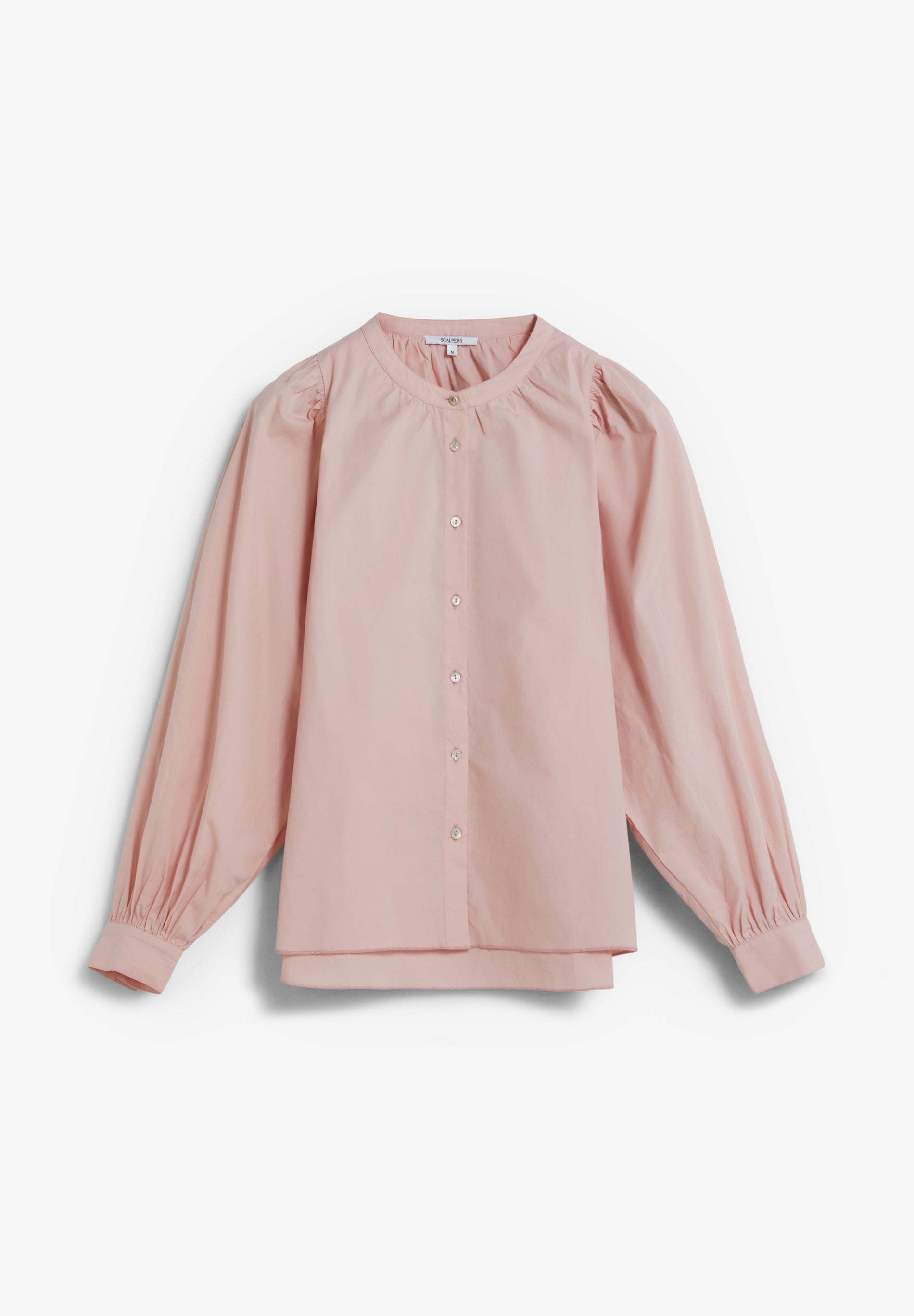 CAMISA POPELÍN MANGA ABULLONADA