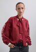 BLUSA DETALLE LAZO FRUNCES