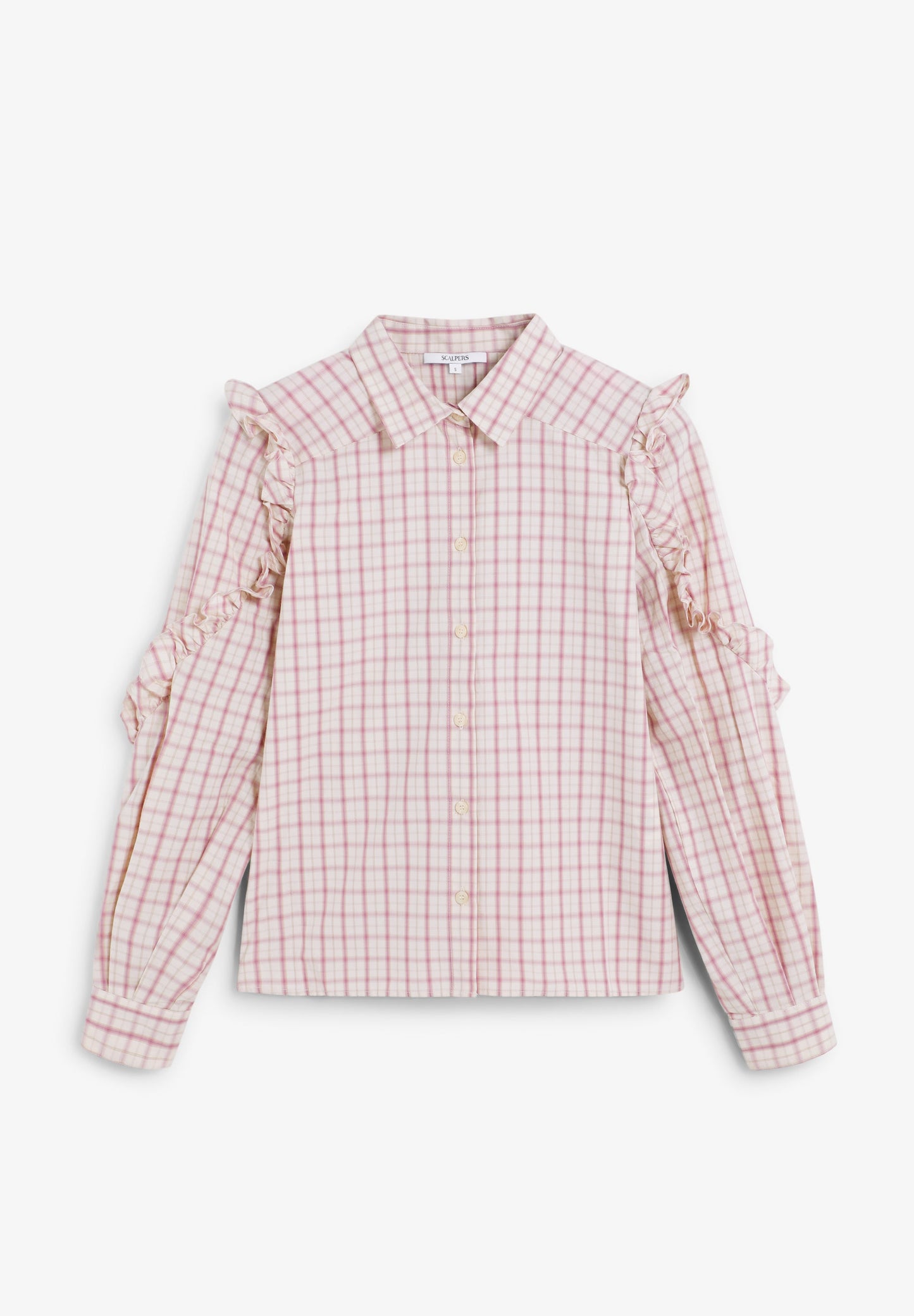 CAMISA CUADROS DETALLES FRUNCES