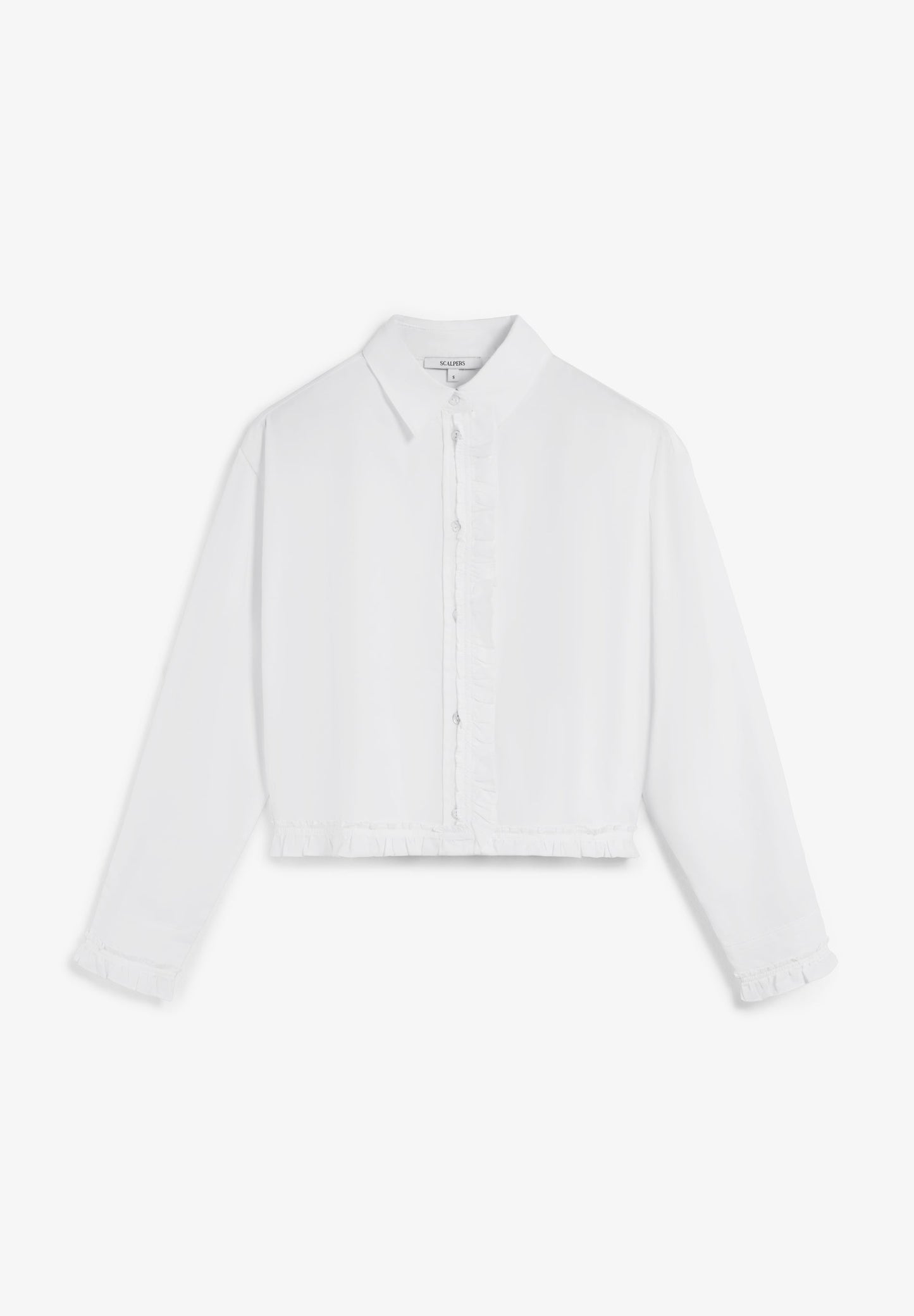 CAMISA CROPPED FRUNCES