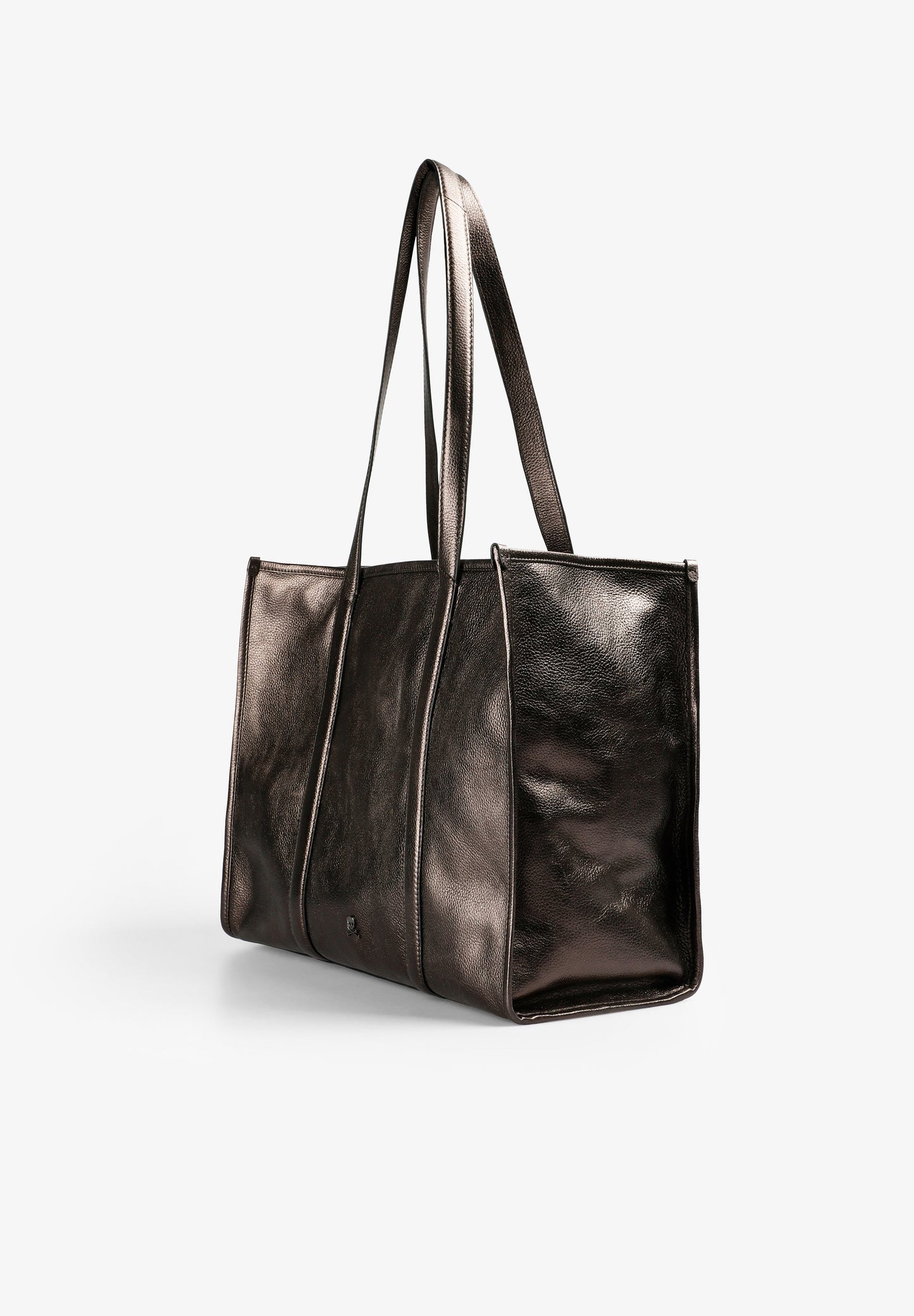 BOLSO SHOPPER PIEL METALIZADO