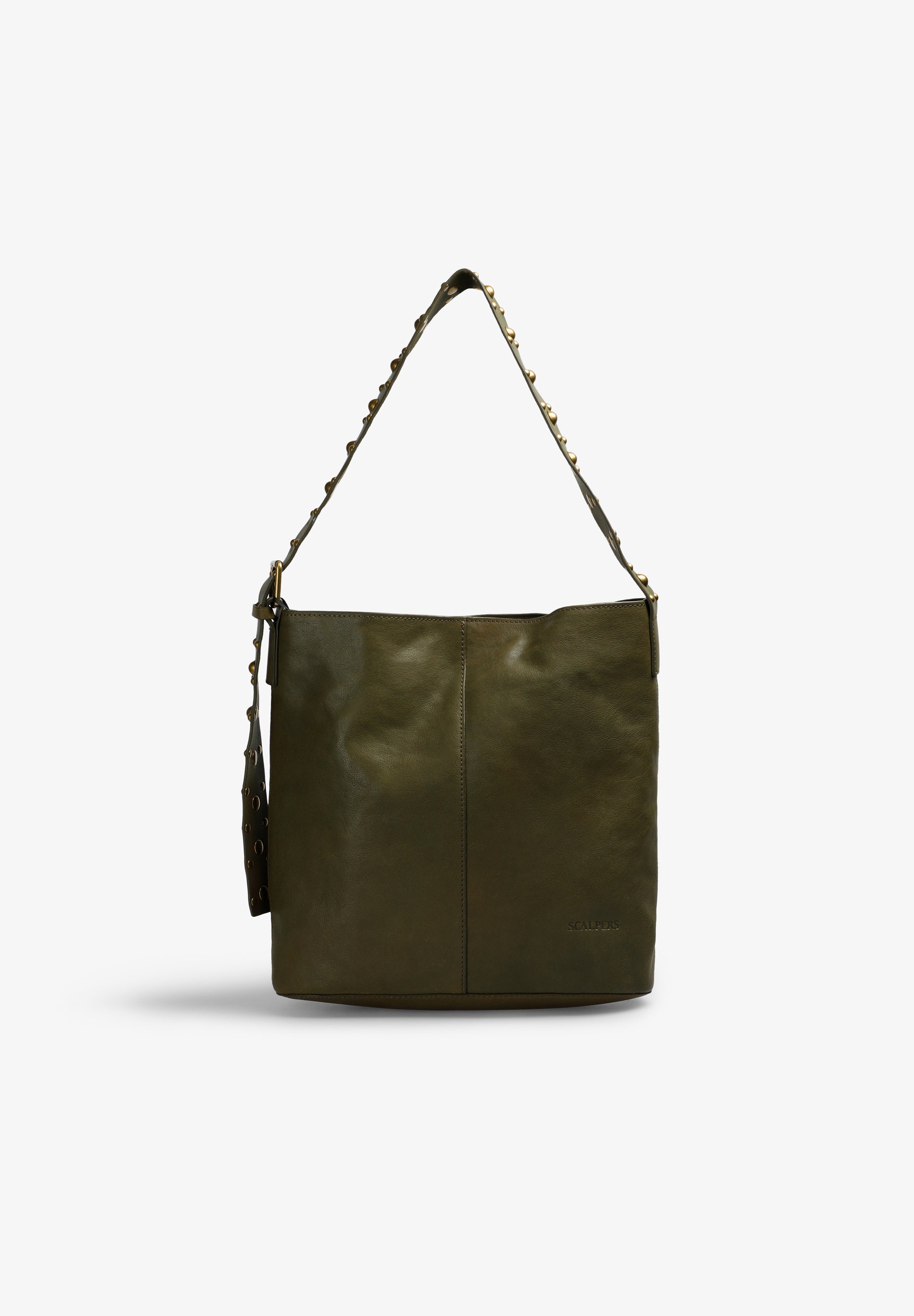 BOLSO PIEL TACHUELAS