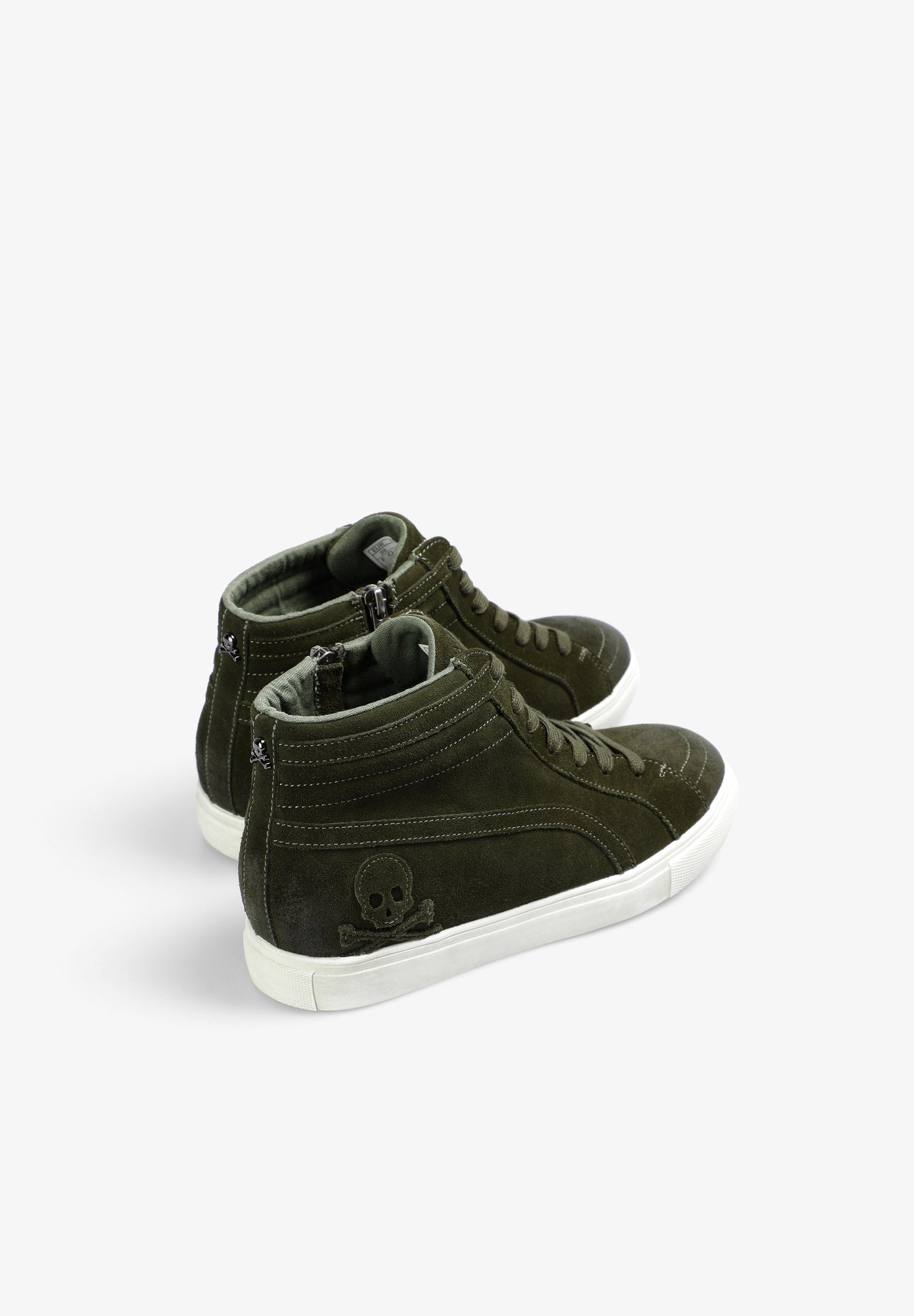 SNEAKERS ALTAS PIEL CALAVERA