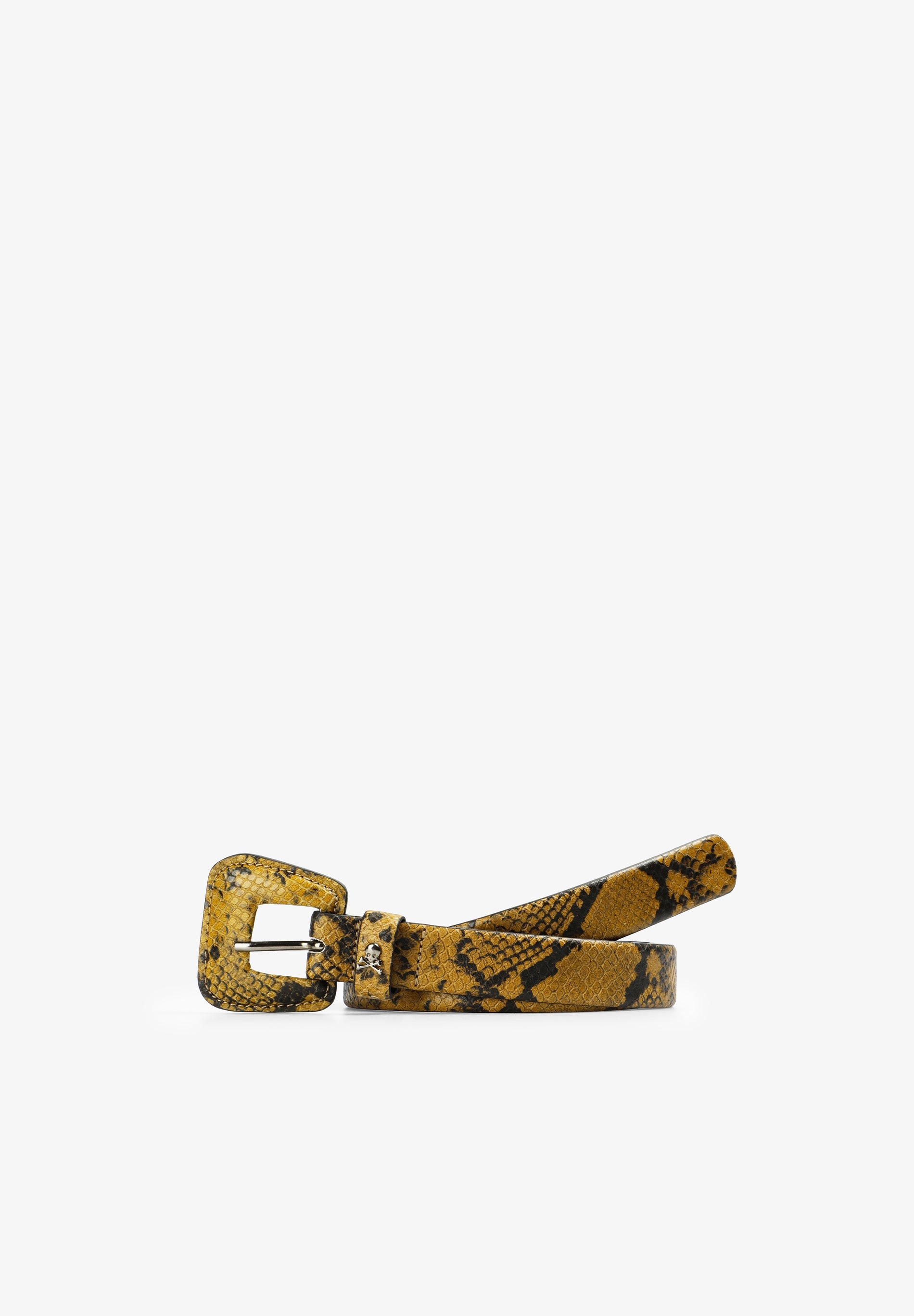 CINTURÓN PIEL ESTAMPADO SERPIENTE