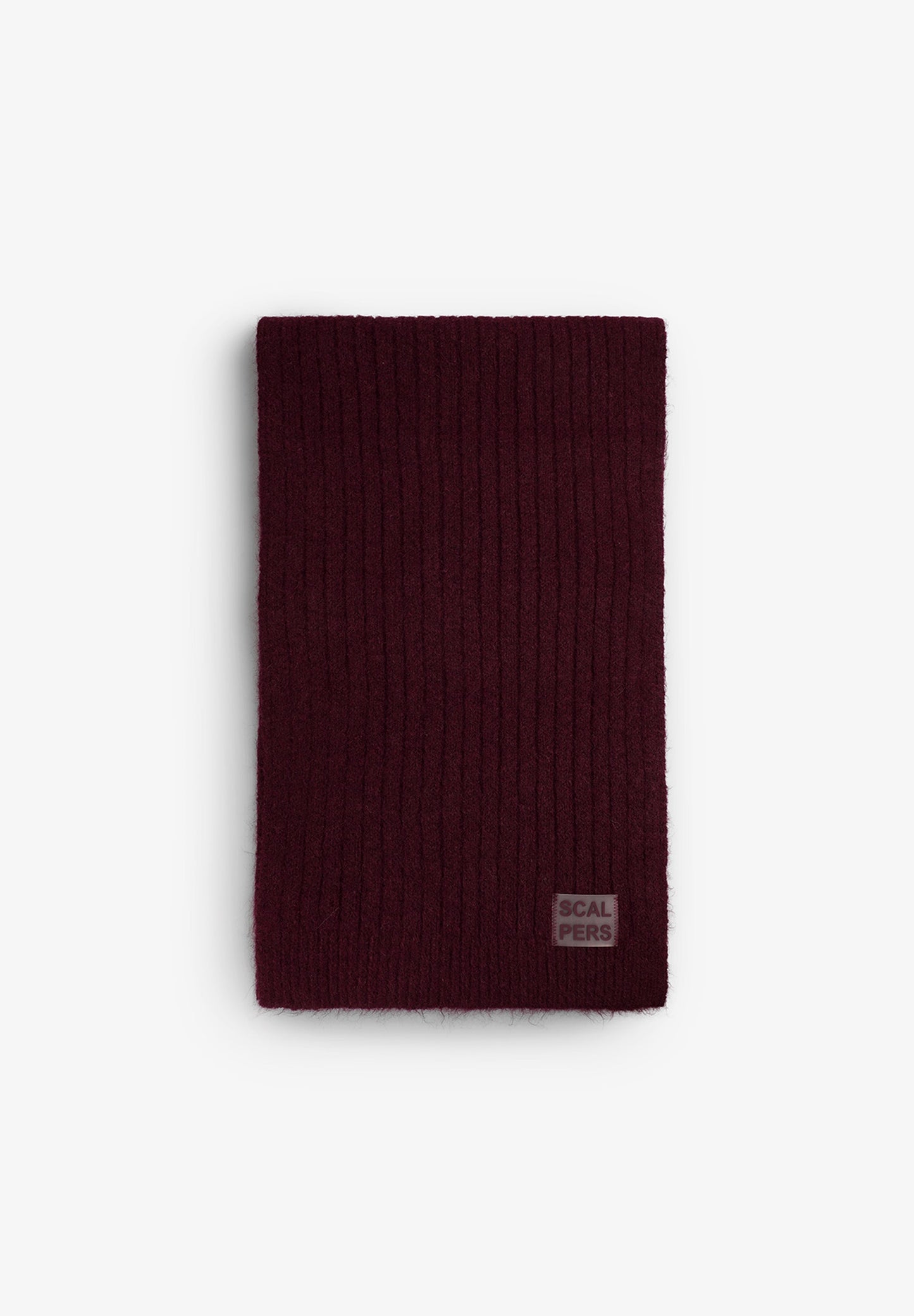 BUFANDA BURGUNDY RIB