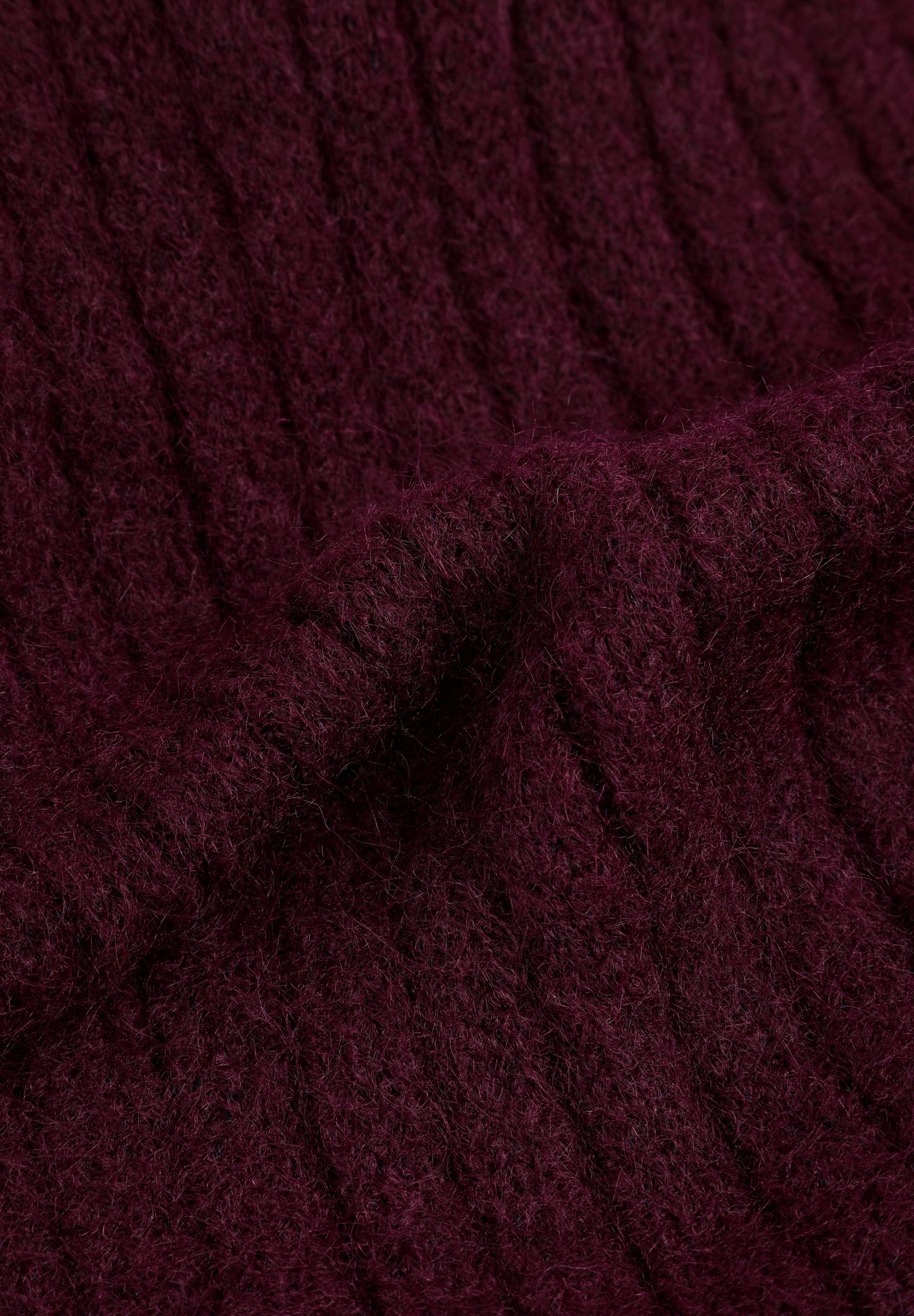 BUFANDA BURGUNDY RIB