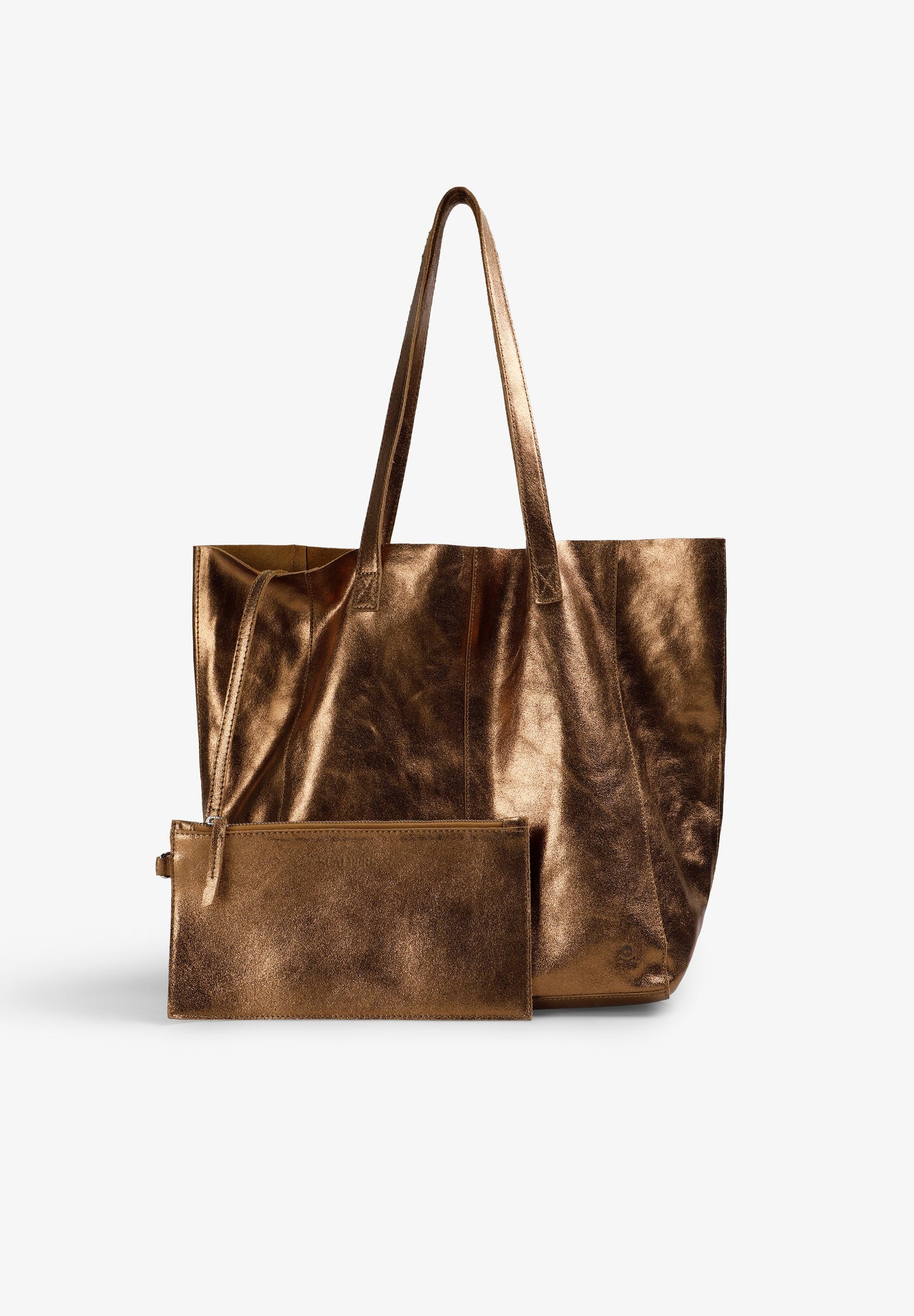 BOLSO SHOPPER ANTE METALIZADO