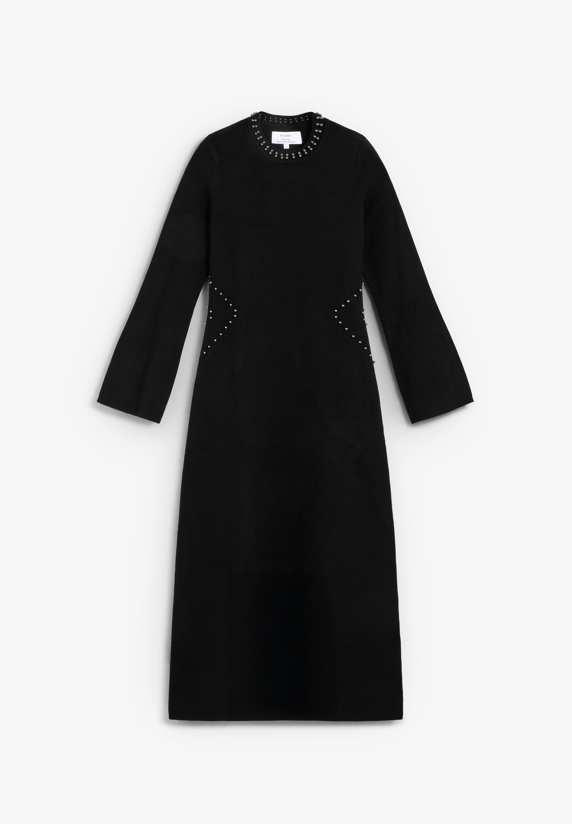 VESTIDO PUNTO STUDS ABERTURA
