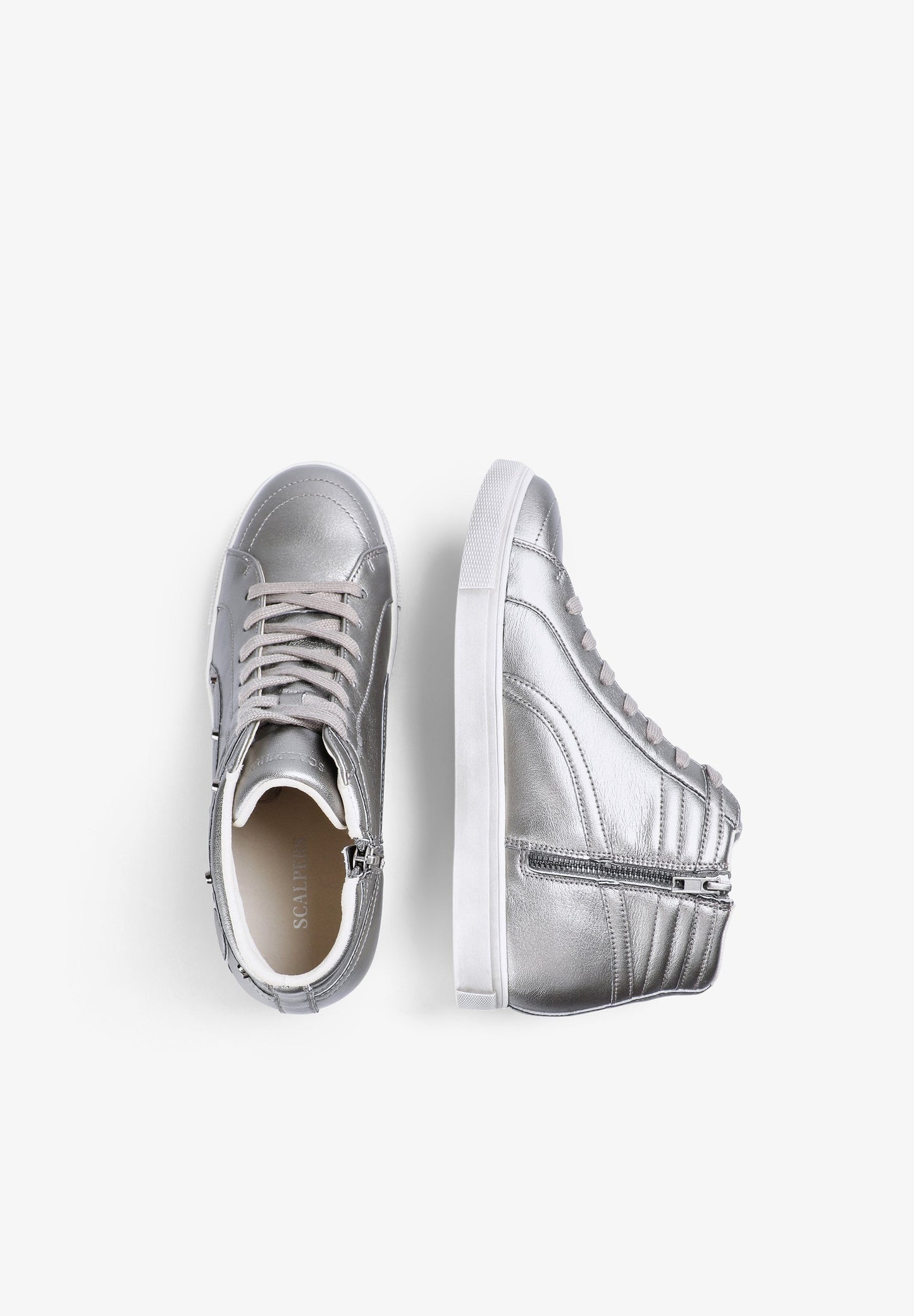 SNEAKERS ALTAS PIEL CALAVERA