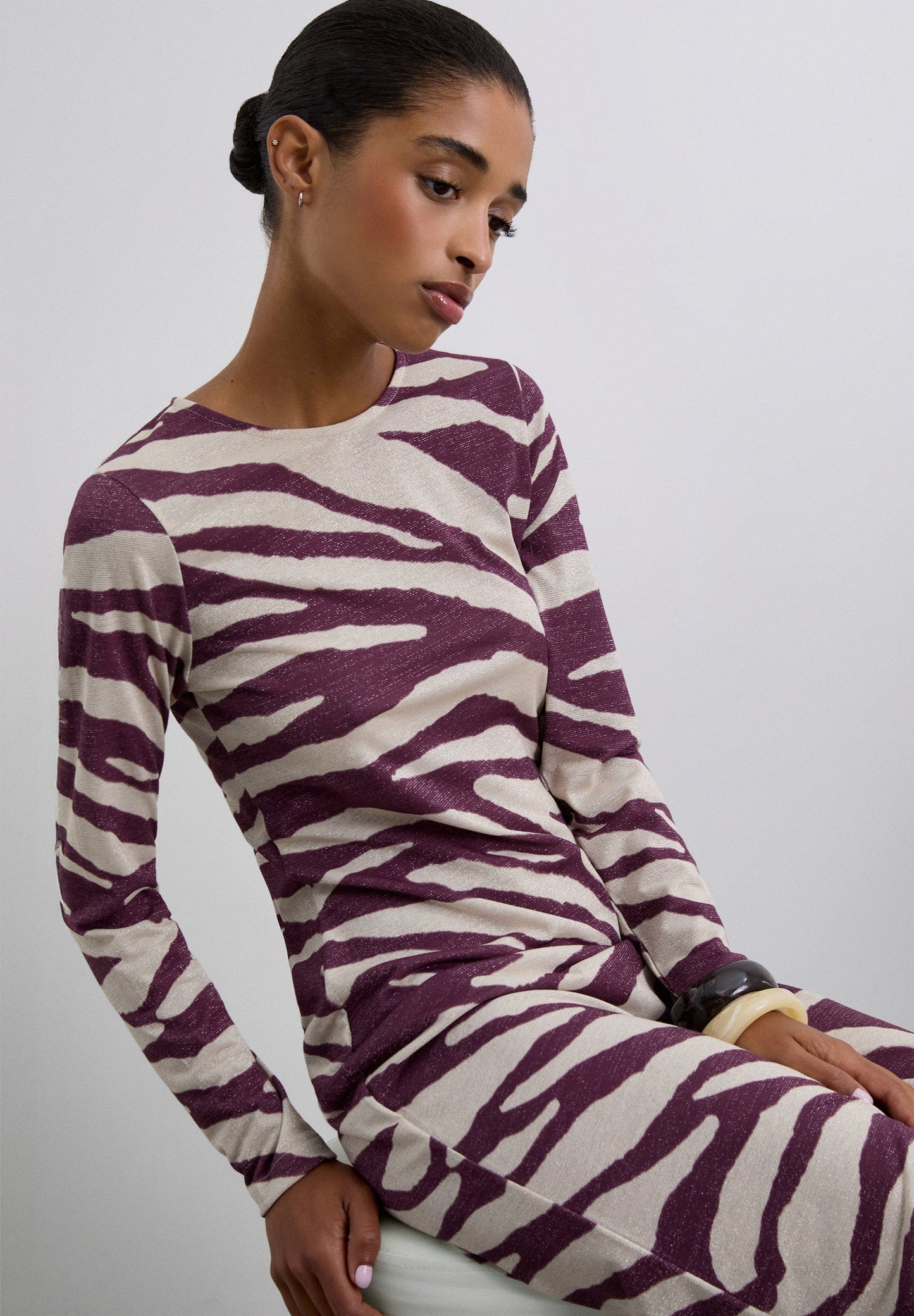 VESTIDO LARGO ANIMAL PRINT