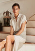 VESTIDO LINO DRAPEADO