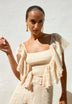 TOP PUNTO MANGA BRODERIE