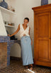 FALDA DENIM MIDI