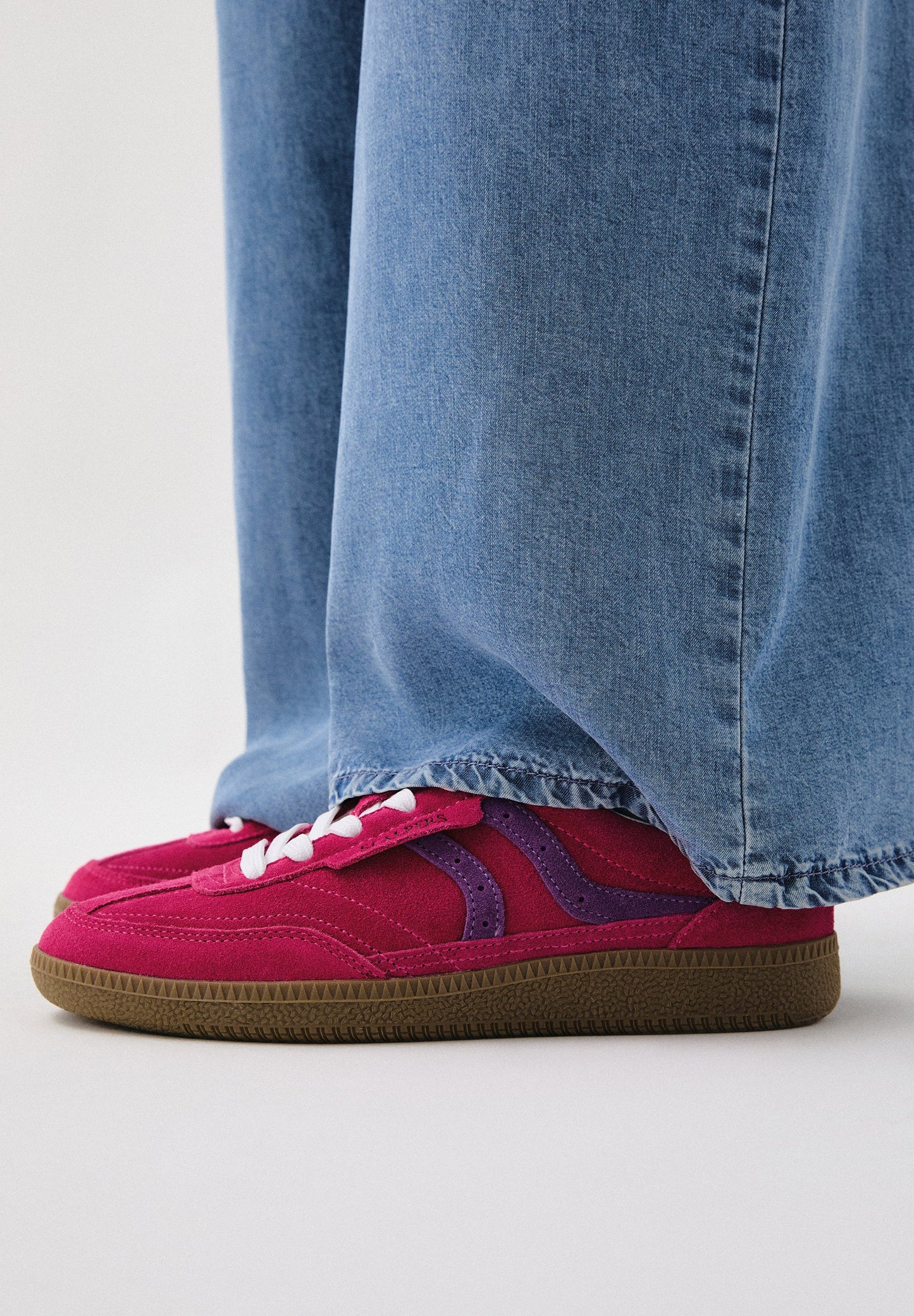 SNEAKERS BICOLOR PIEL