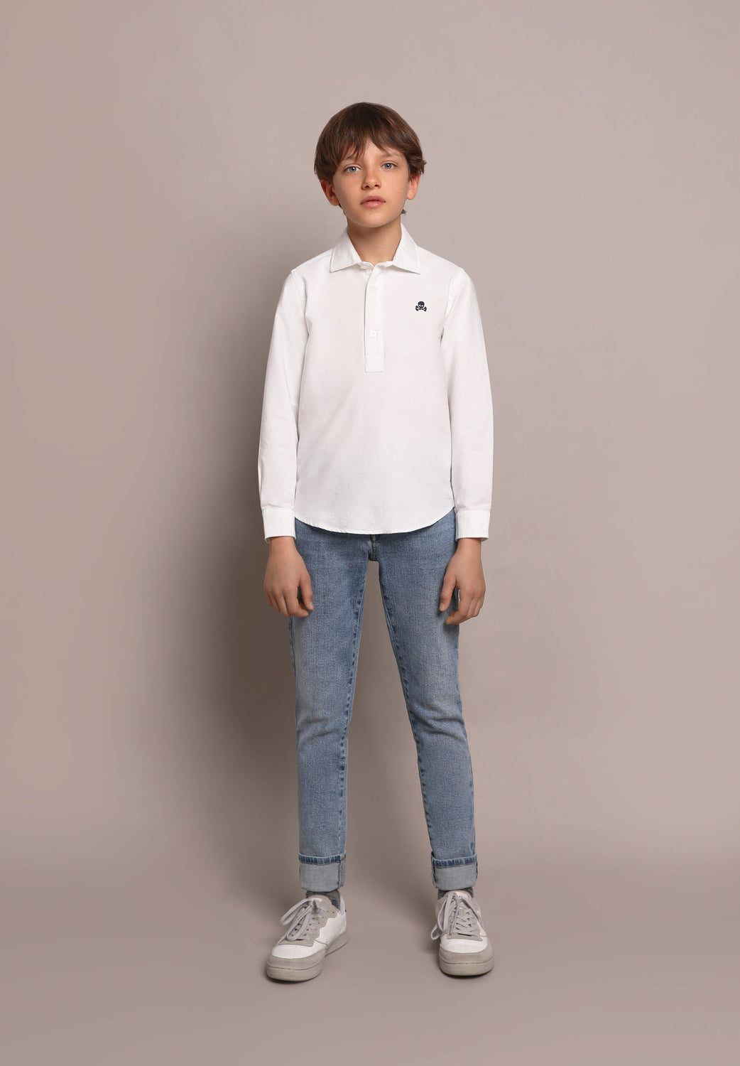 POLERA OXFORD CALAVERA CONTRASTE - Scalpers