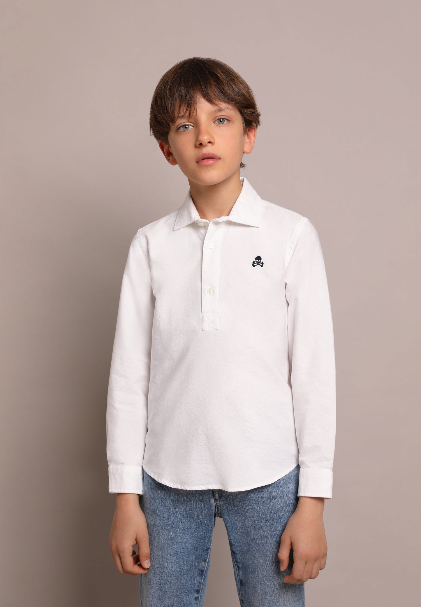 POLERA OXFORD CALAVERA CONTRASTE - Scalpers