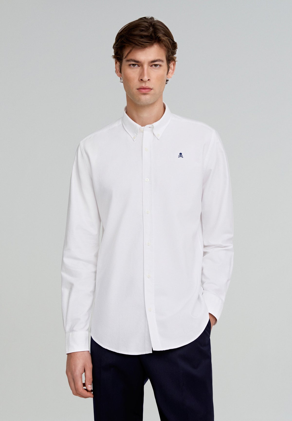 CAMISA OXFORD CALAVERA CONTRASTE - Scalpers