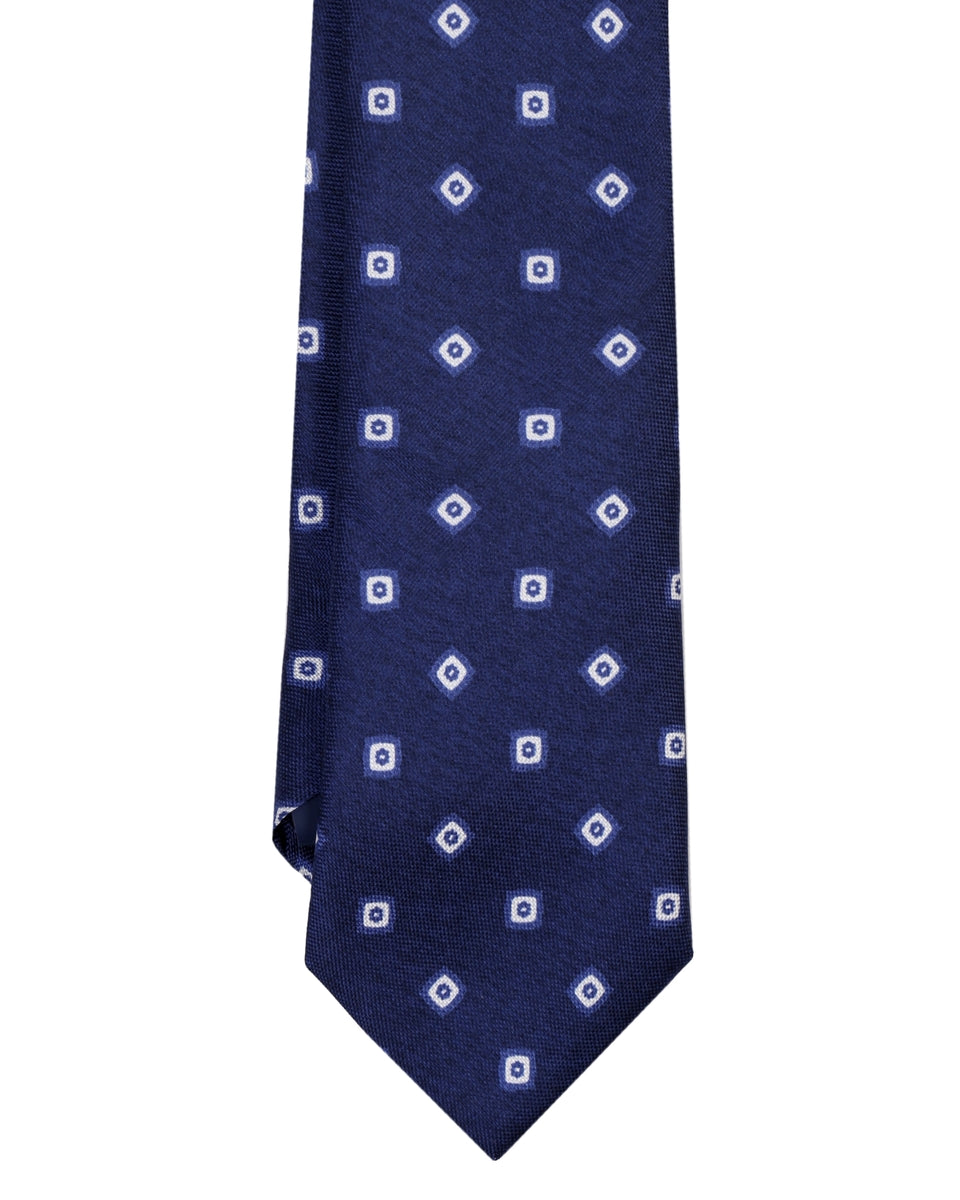 NAVY & WHITE II TIE