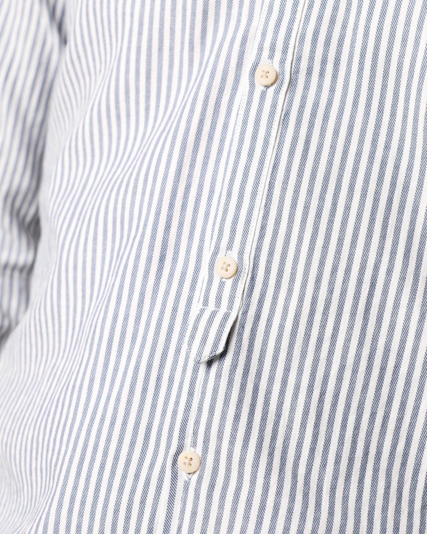 FLY MAO SHIRT BLUE WITH WHITE STRIPES