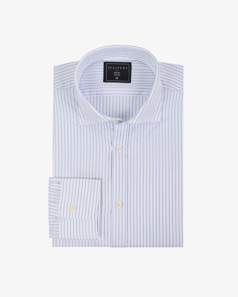 FANCY CLASS SHIRT BLUE STRIPES