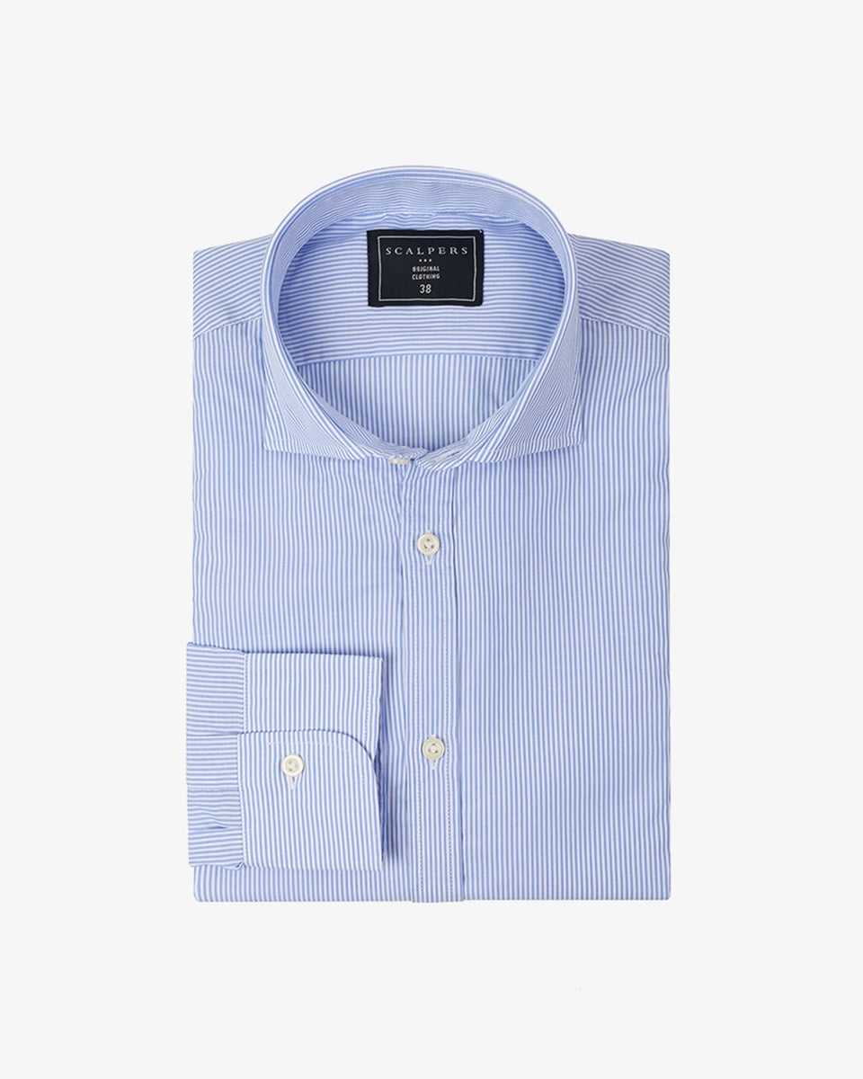 FANCY CLASS SHIRT BLUE AND WHITE