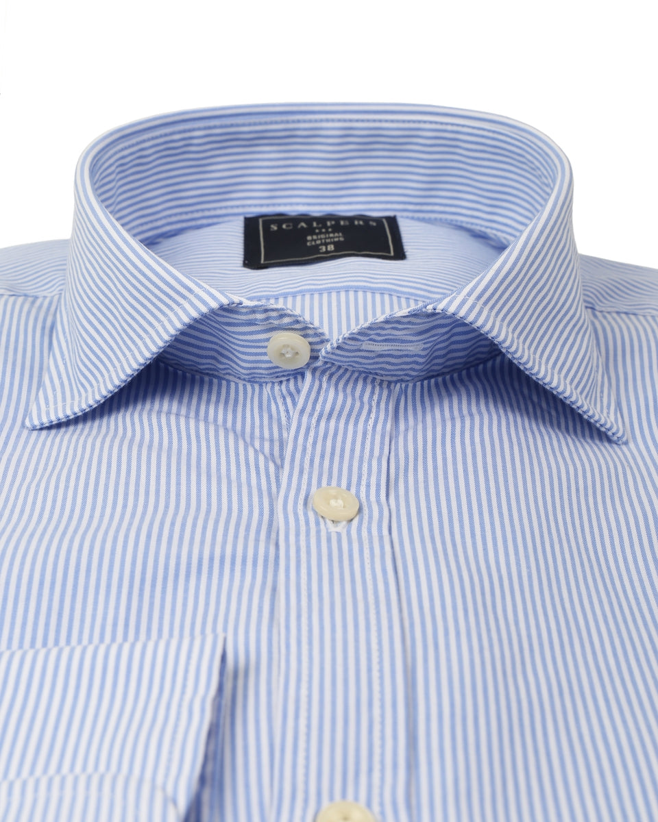 FANCY CLASS SHIRT BLUE AND WHITE